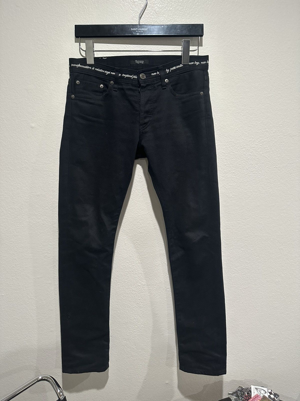 image of Undercover Neo Boy Patti Smith Denim Jeans in Black, Men's (Size 30)