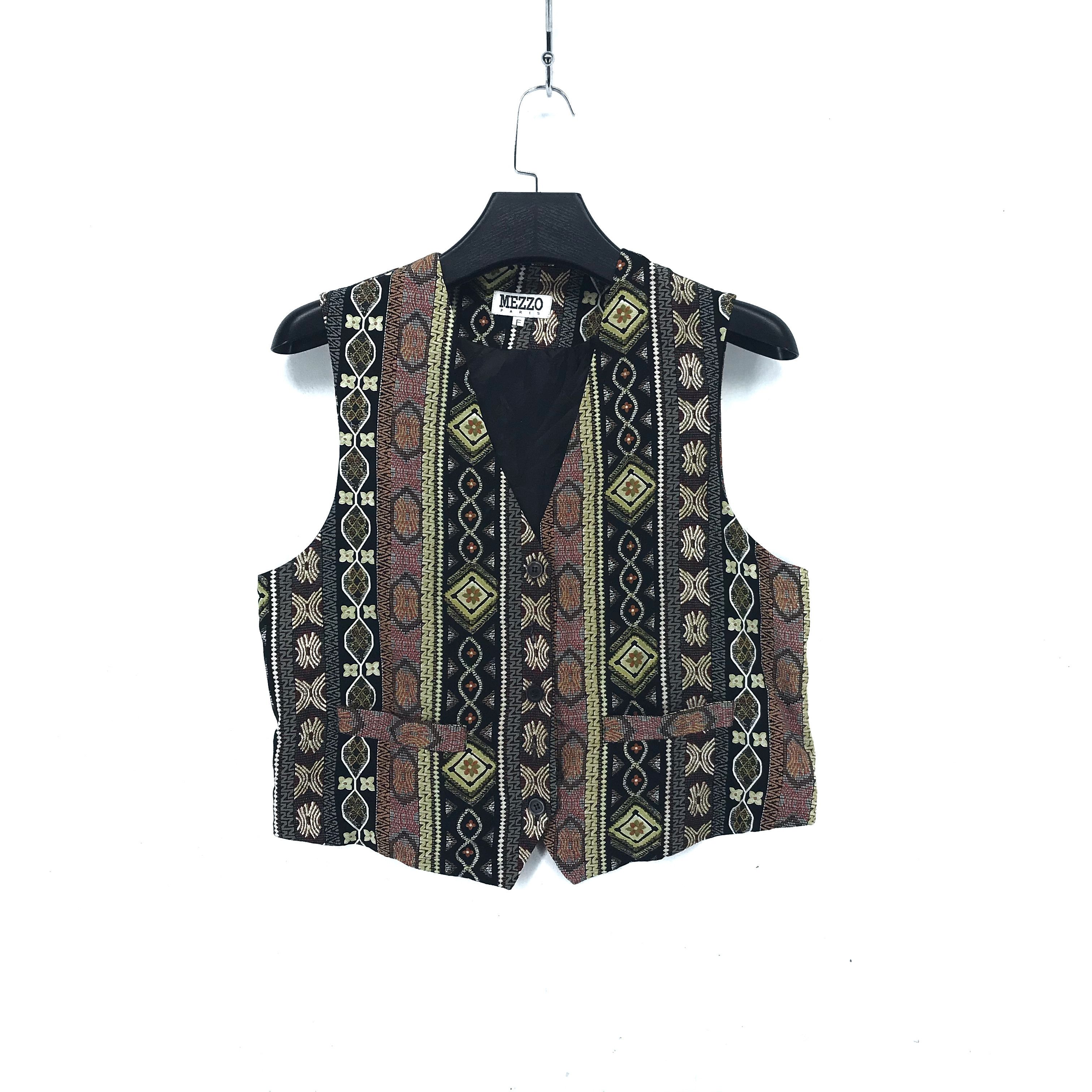 Japanese Brand Rare Design Mezzo Paris Multicolor Vest #2322-91 Size US S / EU 44-46 / 1 - 1 Thumbnail