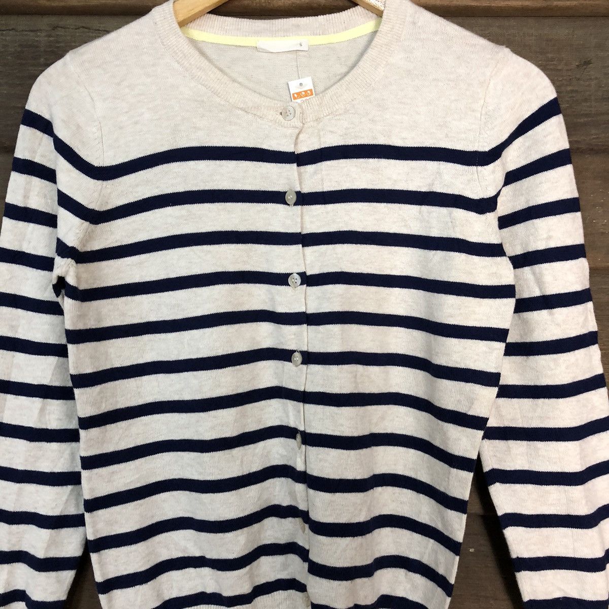 GU GU White Stripe Patterened Cardigans #7274 Size S / US 4 / IT 40 - 5 Thumbnail