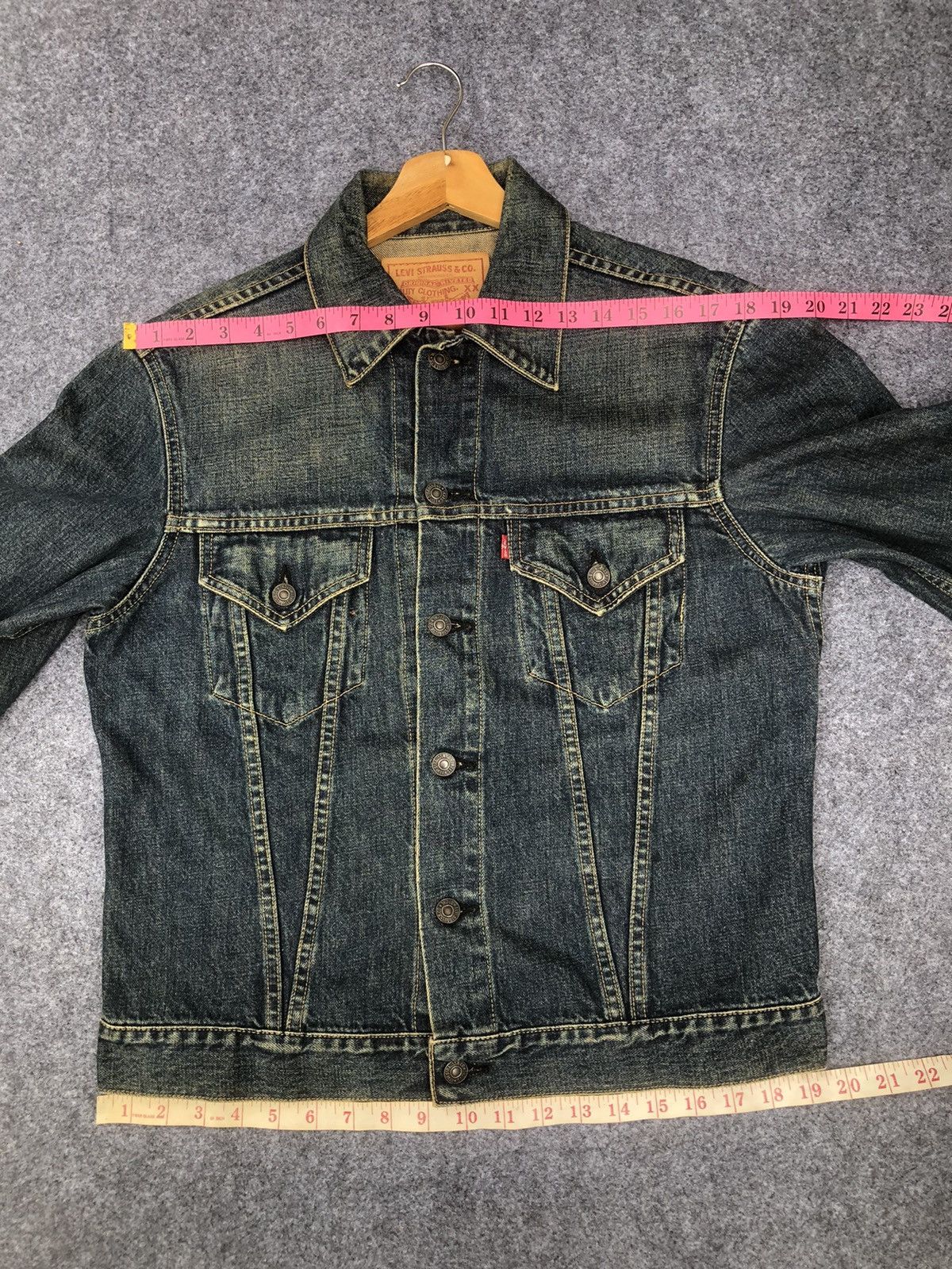 Levi's Rare🔥Vintage Levis Big E Lot 557 Denim Jacket Size US L / EU 52-54 / 3 - 18 Thumbnail