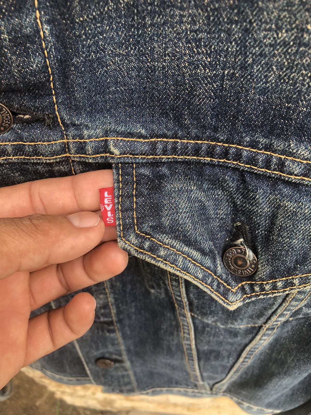 Levi's Rare🔥Vintage Levis Big E Lot 557 Denim Jacket Size US L / EU 52-54 / 3 - 5 Thumbnail