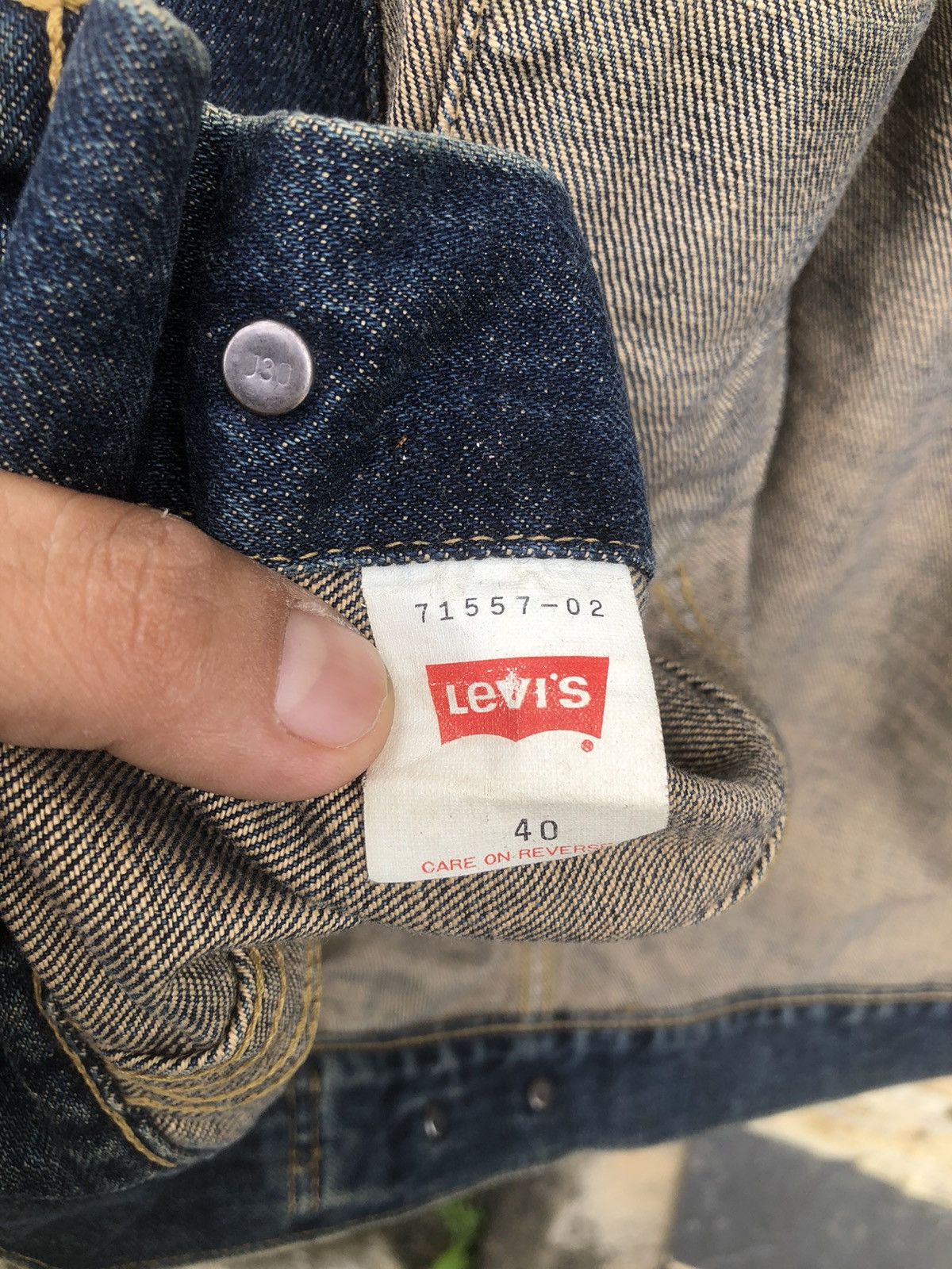 Levi's Rare🔥Vintage Levis Big E Lot 557 Denim Jacket Size US L / EU 52-54 / 3 - 11 Thumbnail