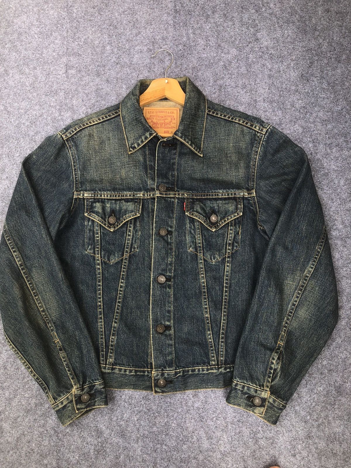 Levi's Rare🔥Vintage Levis Big E Lot 557 Denim Jacket Size US L / EU 52-54 / 3 - 14 Thumbnail