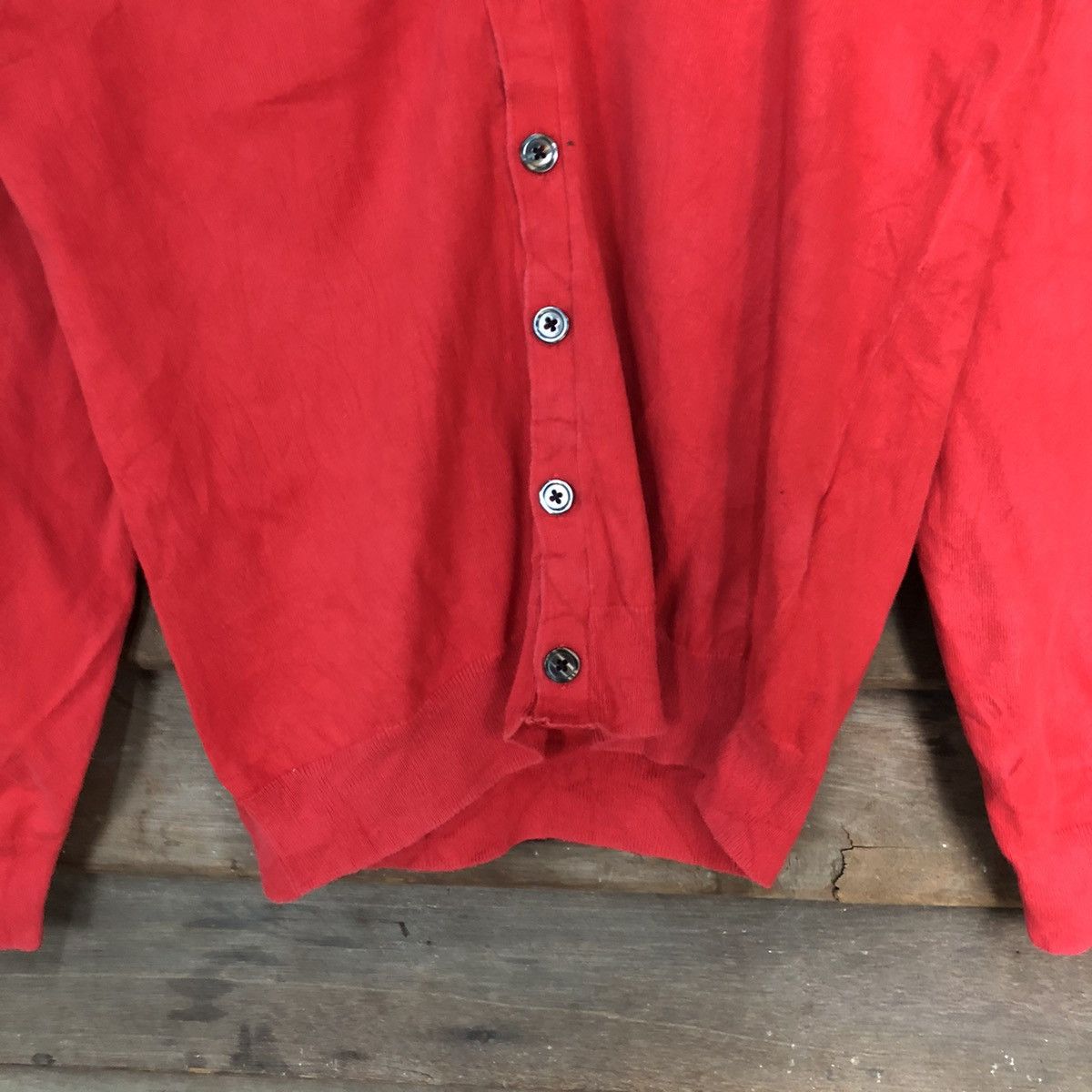 Vintage Uniqlo Red Patterned Cardigans Knitwear #7273 Size M / US 6-8 / IT 42-44 - 6 Thumbnail