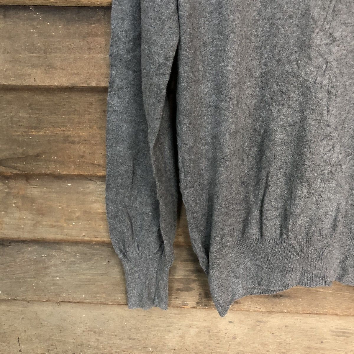 Japanese Brand Japanese Brand Grey Cardigan knitwear plain #7271 Size M / US 6-8 / IT 42-44 - 10 Thumbnail