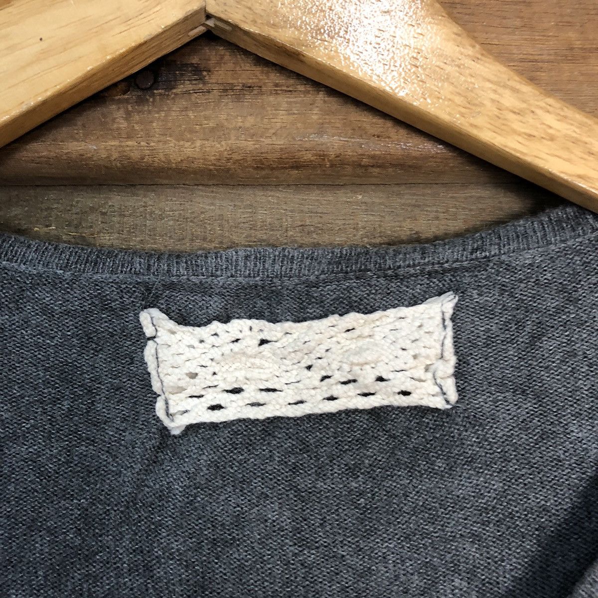 Japanese Brand Japanese Brand Grey Cardigan knitwear plain #7271 Size M / US 6-8 / IT 42-44 - 7 Thumbnail