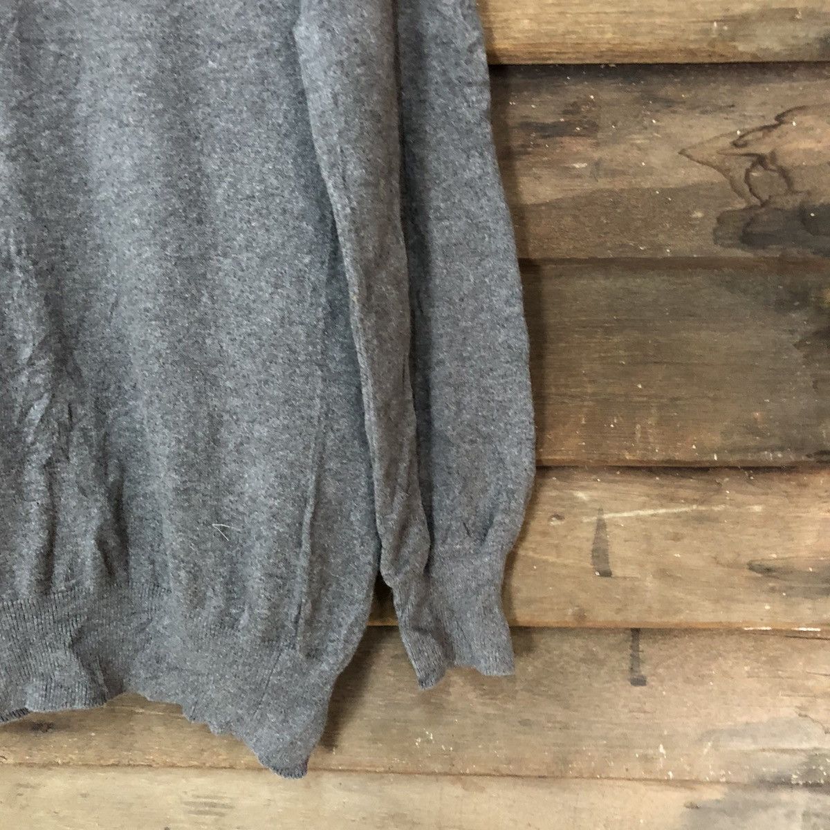 Japanese Brand Japanese Brand Grey Cardigan knitwear plain #7271 Size M / US 6-8 / IT 42-44 - 11 Thumbnail