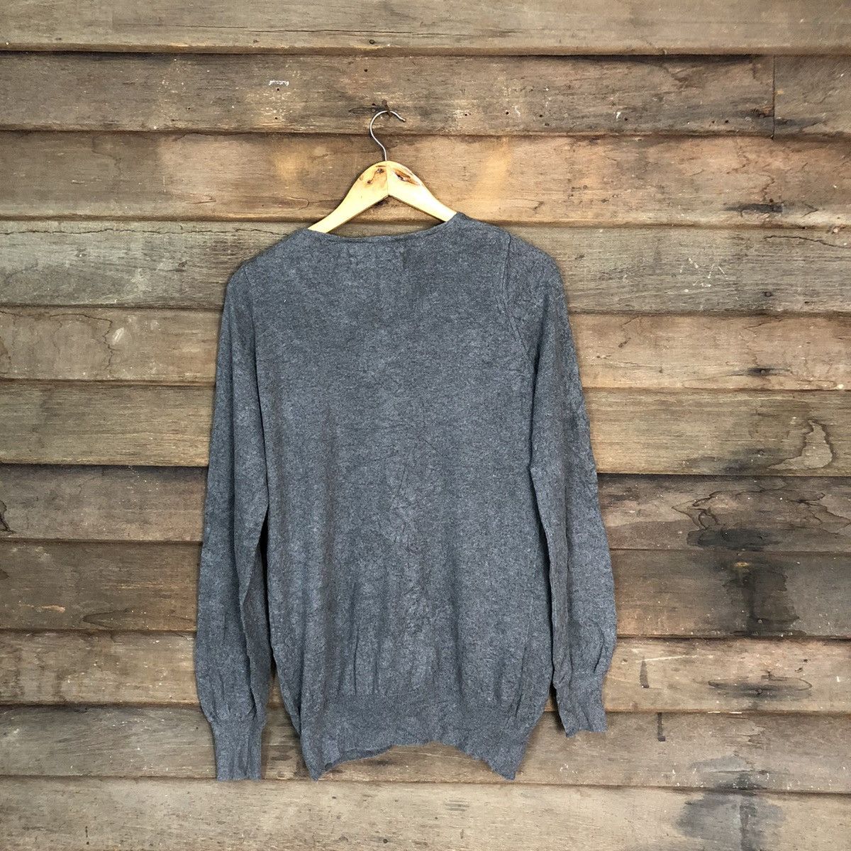 Japanese Brand Japanese Brand Grey Cardigan knitwear plain #7271 Size M / US 6-8 / IT 42-44 - 9 Thumbnail