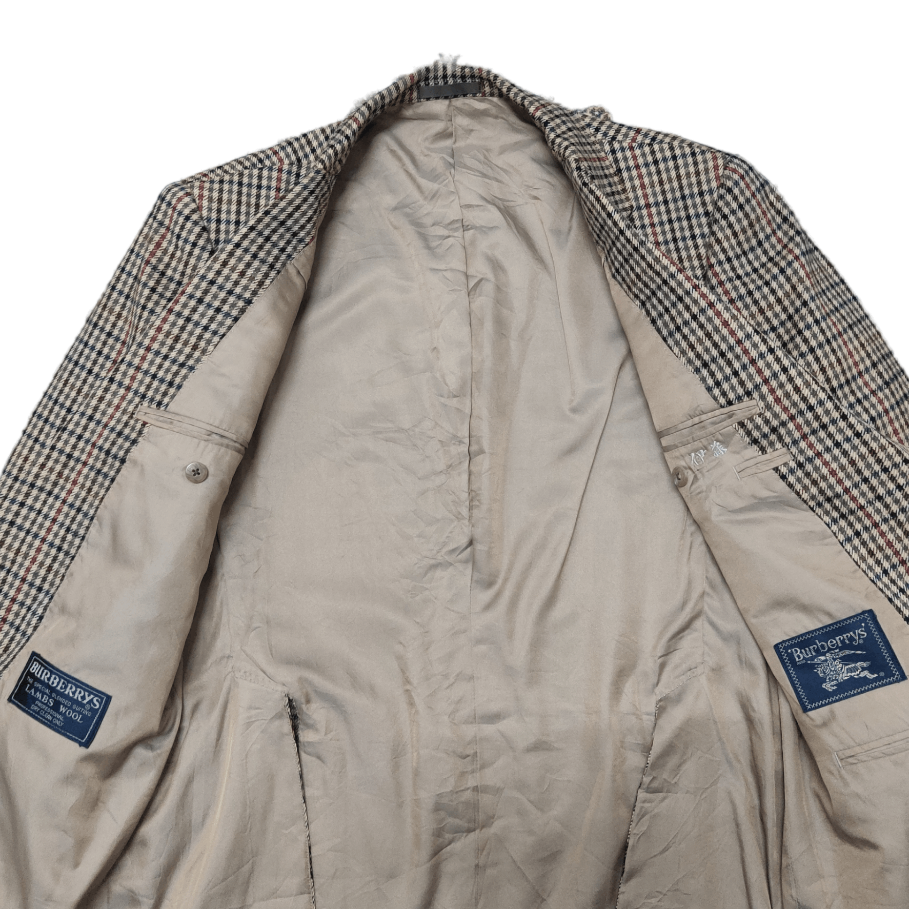Burberry Vintage Burberry Lamb Wool Checkered Nova Check Coat Blazer Size US M / EU 48-50 / 2 - 4 Thumbnail