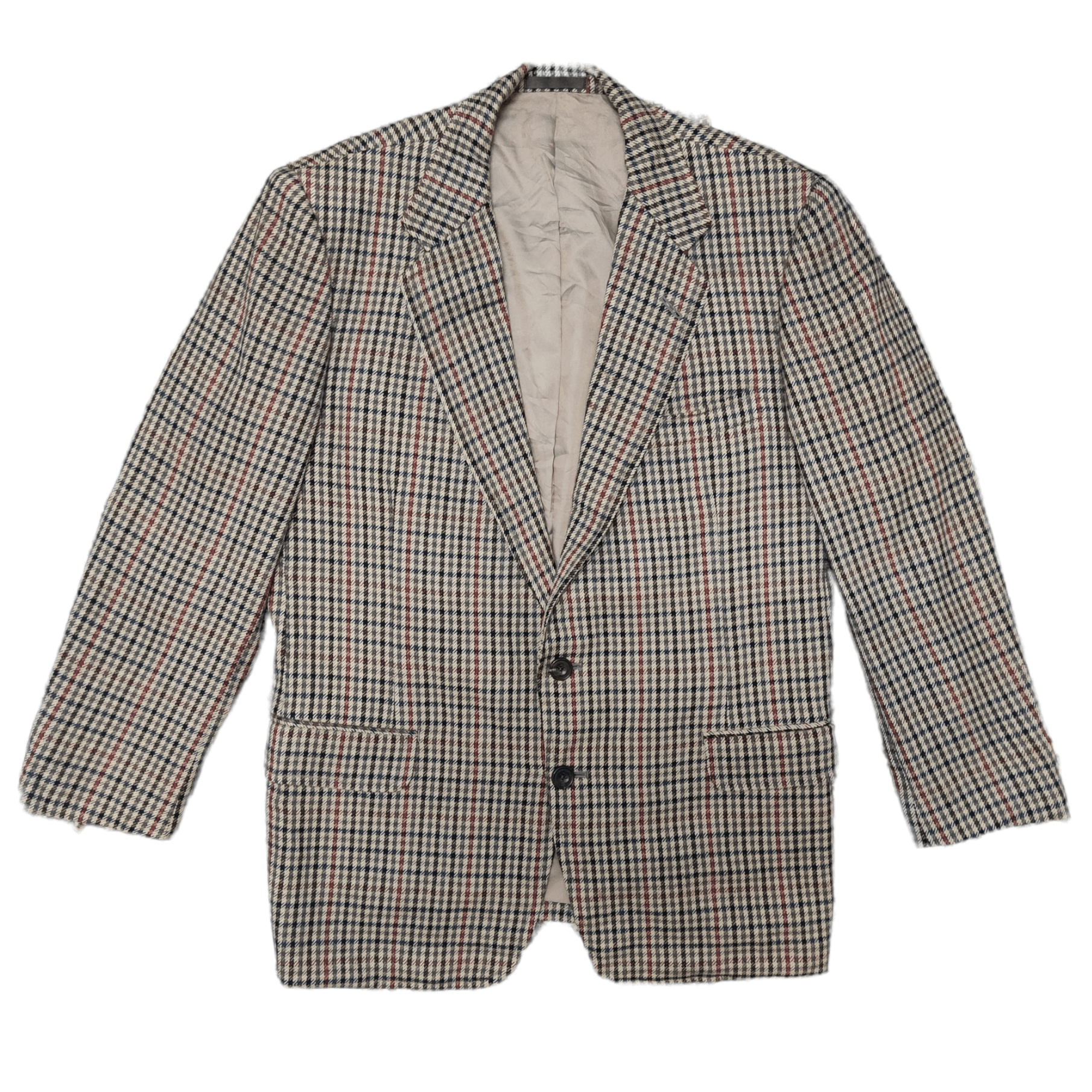 Uniqlo × Vintage Vintage UNIQLO Checkered Jacket Wool | Grailed
