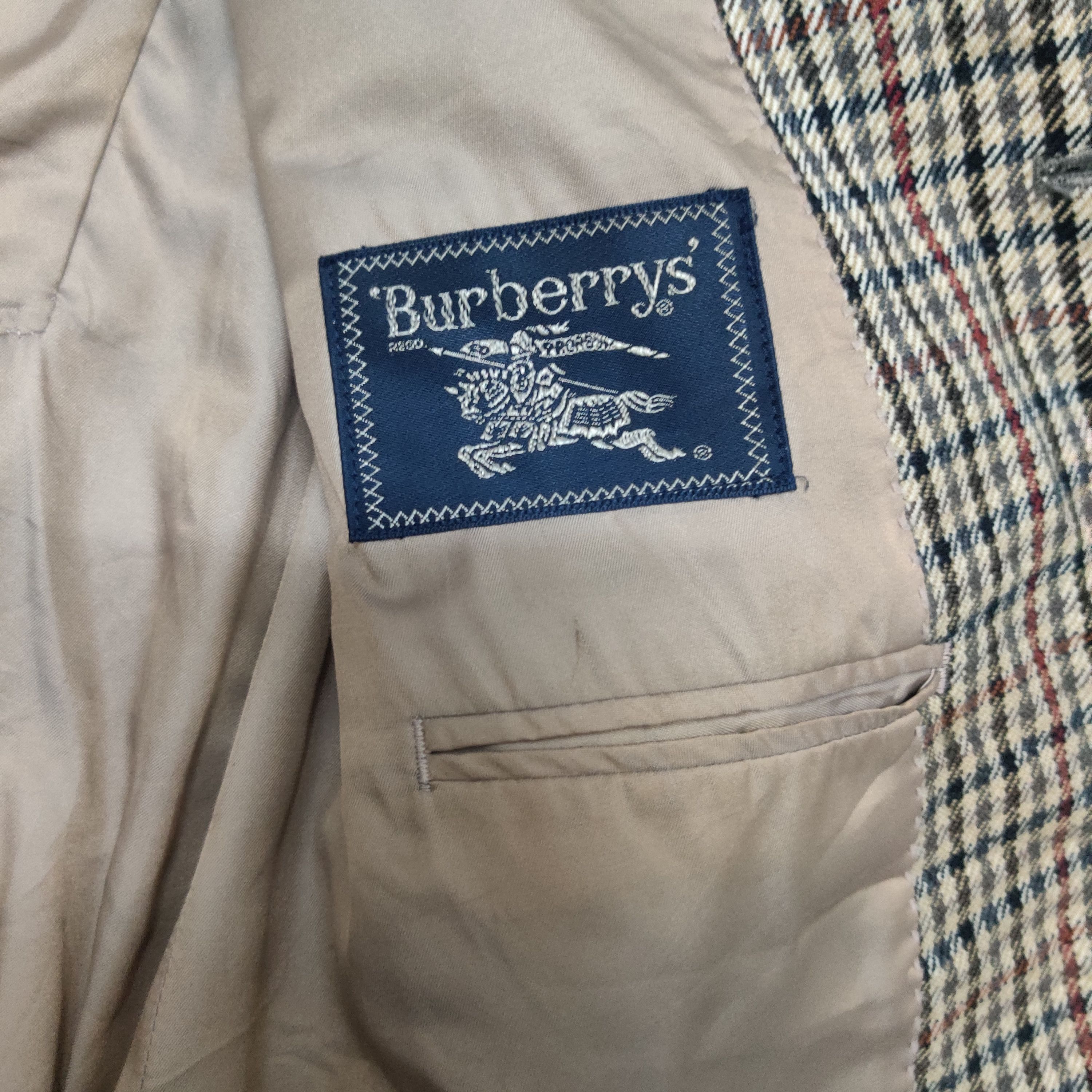 Burberry Vintage Burberry Lamb Wool Checkered Nova Check Coat Blazer Size US M / EU 48-50 / 2 - 5 Thumbnail