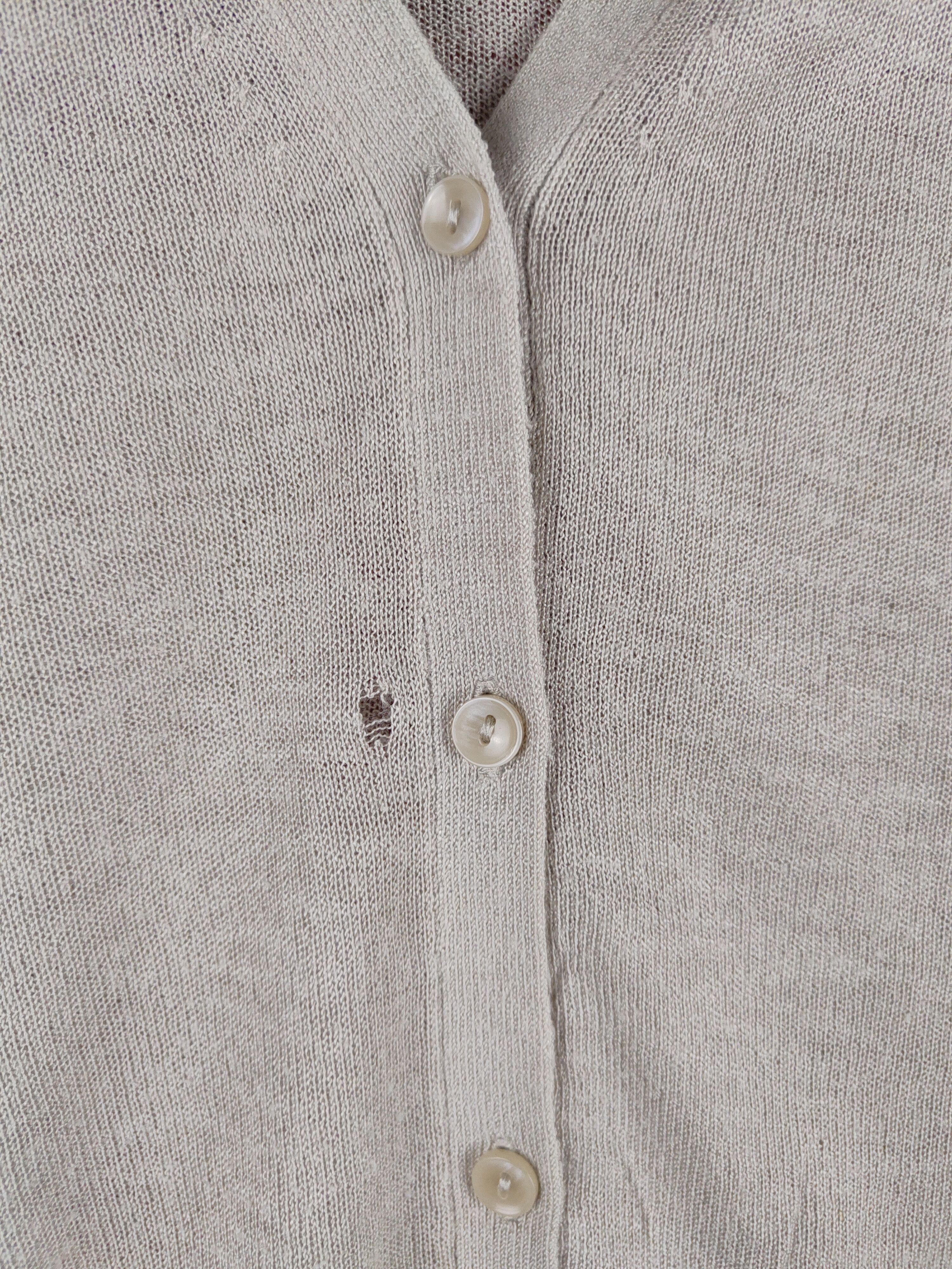 Uniqlo Uniqlo Gray Crochet Meshnet Knitwear Cardigan #S1058 Size L / US 10 / IT 46 - 3 Thumbnail