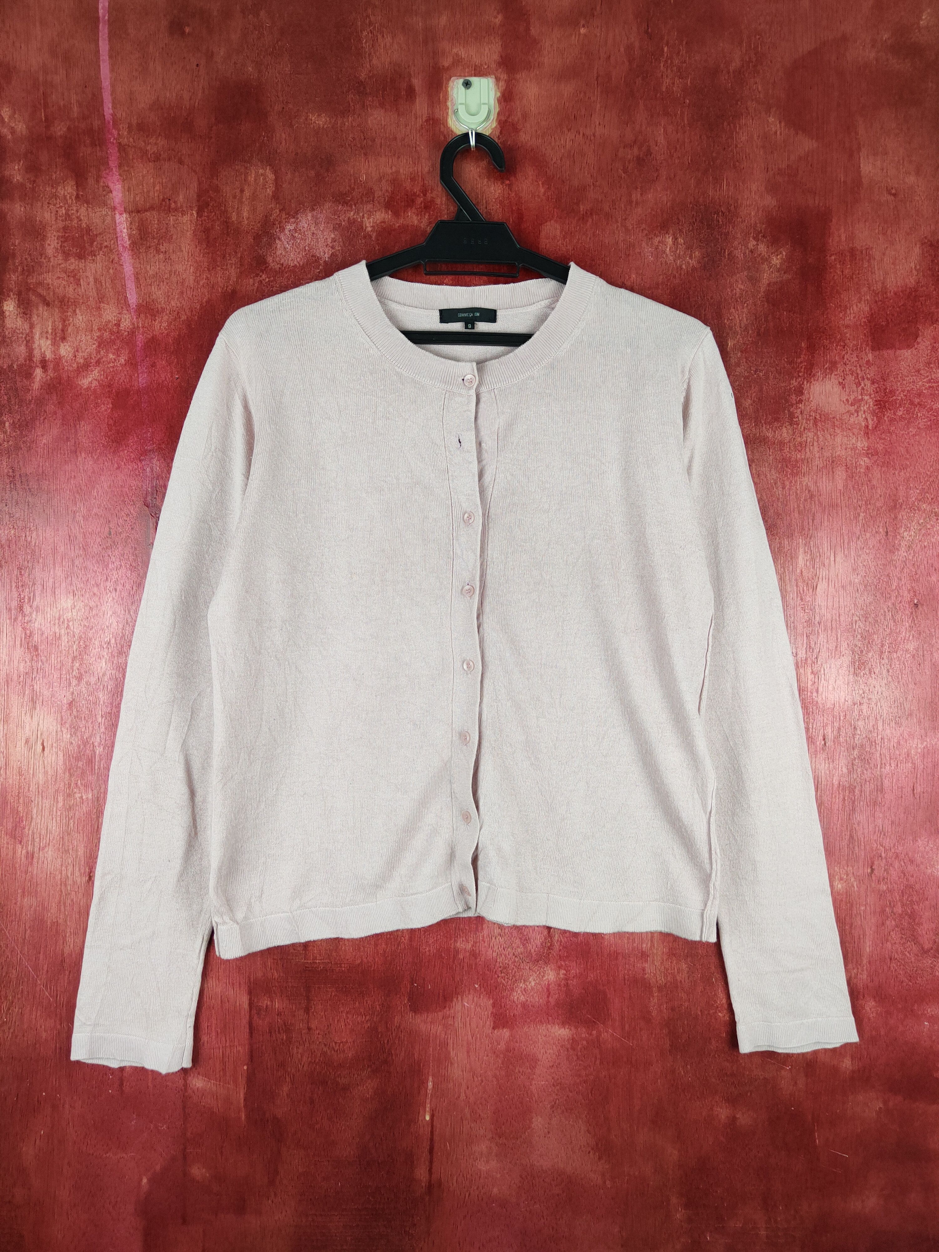 Comme Ca Ism × Japanese Brand Comme Ça Ism Soft Purple Faded Knitwear Cardigan #S1107 Size M / US 6-8 / IT 42-44 - 1 Thumbnail