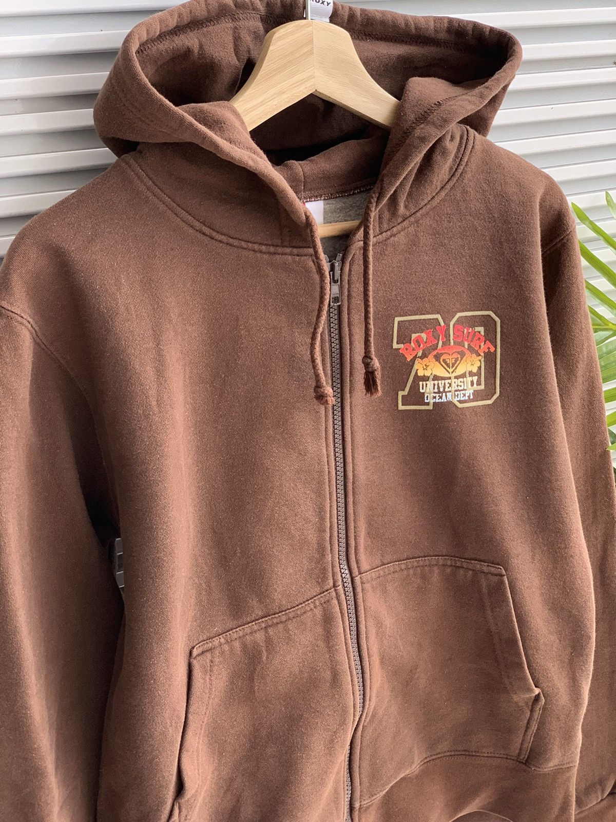 Japanese Brand Roxy Surf University Ocean Dept Brown Pullover Hoodie Travis Size M / US 6-8 / IT 42-44 - 3 Thumbnail