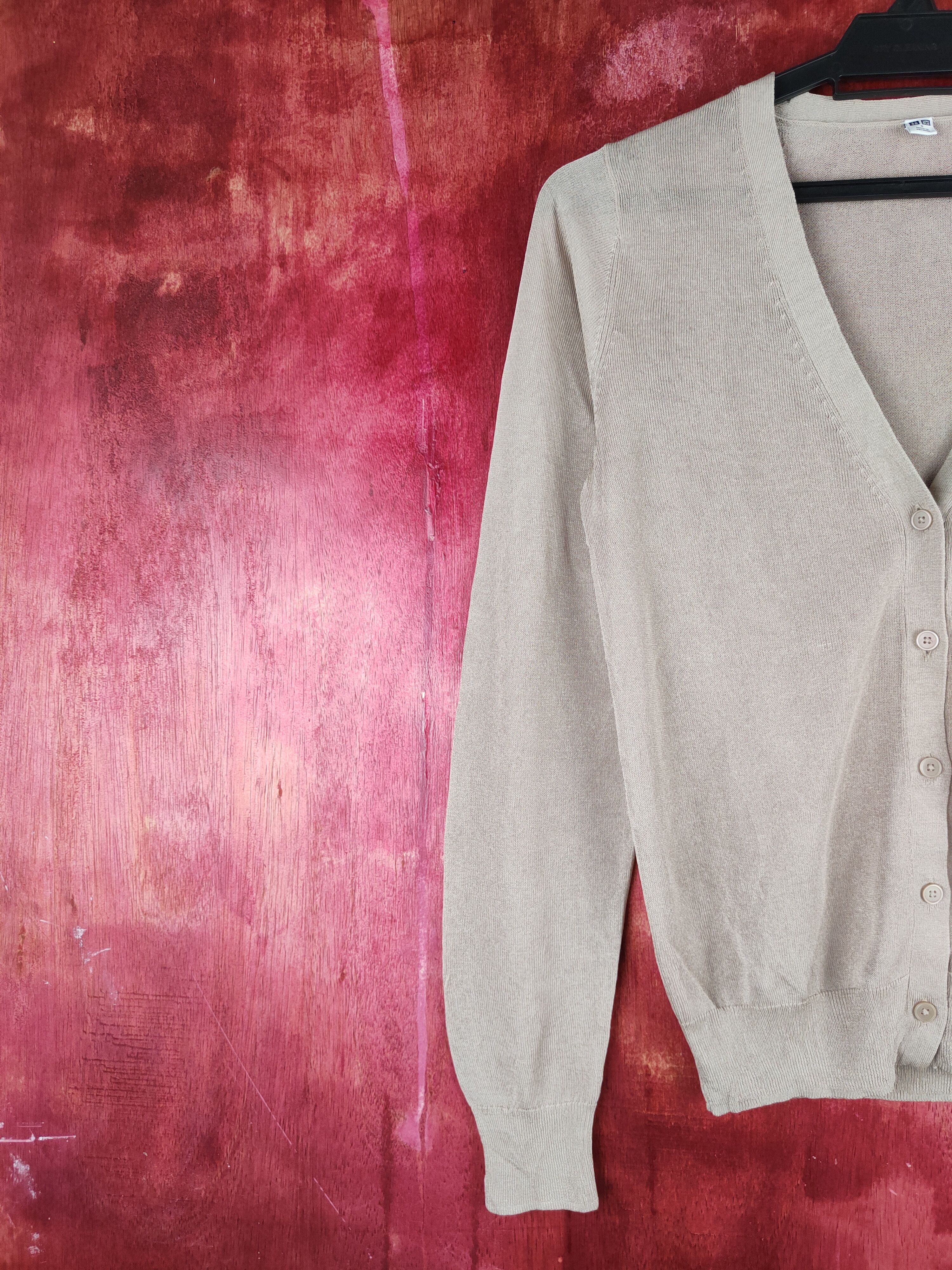 Japanese Brand × Uniqlo Uniqlo Brown vintage Knitwear Cardigan #S1101 Size S / US 4 / IT 40 - 3 Thumbnail