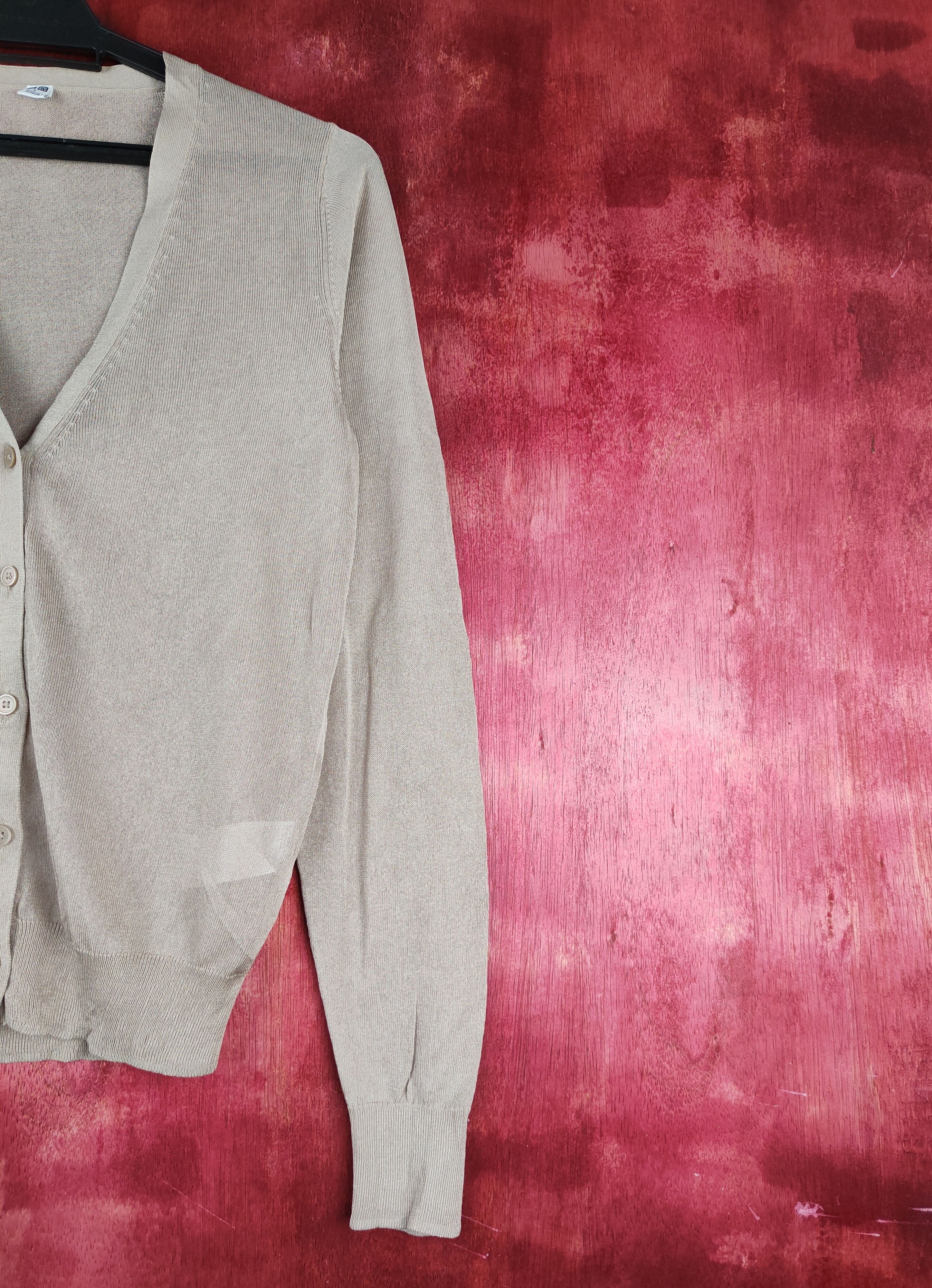 Japanese Brand × Uniqlo Uniqlo Brown vintage Knitwear Cardigan #S1101 Size S / US 4 / IT 40 - 5 Thumbnail