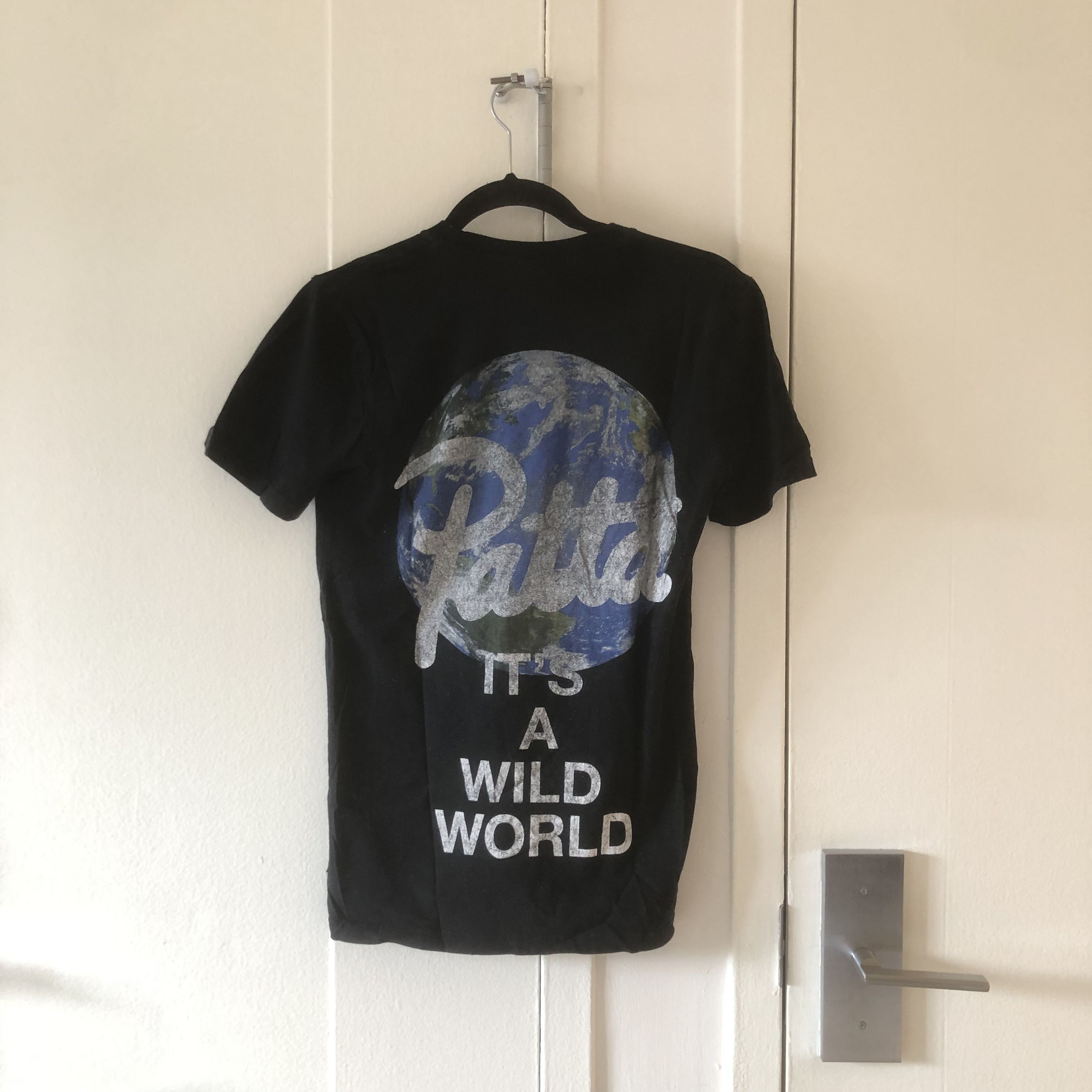 image of Patta It's A Wild World Tee in Black, Men's (Size XS)