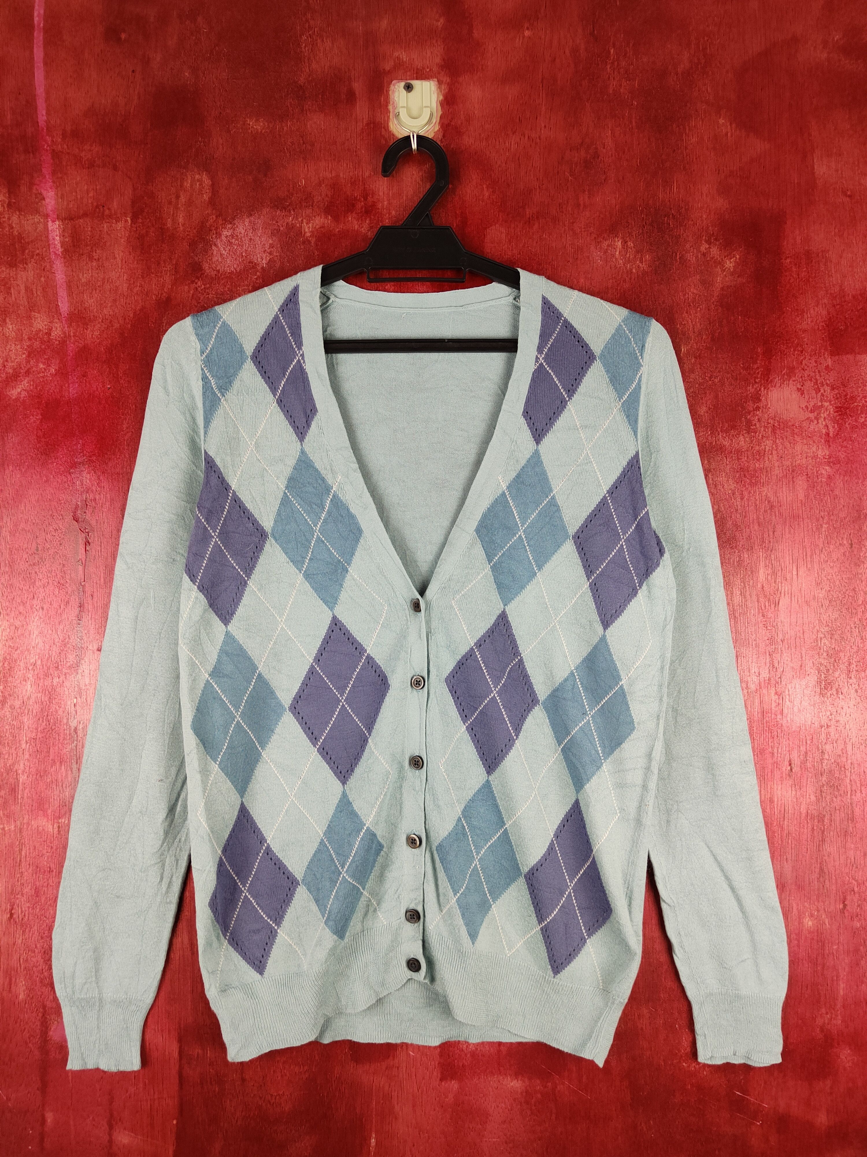 Japanese Brand × Uniqlo Uniqlo Baby Blue Knitwear Cardigan #S1099 Size S / US 4 / IT 40 - 1 Thumbnail