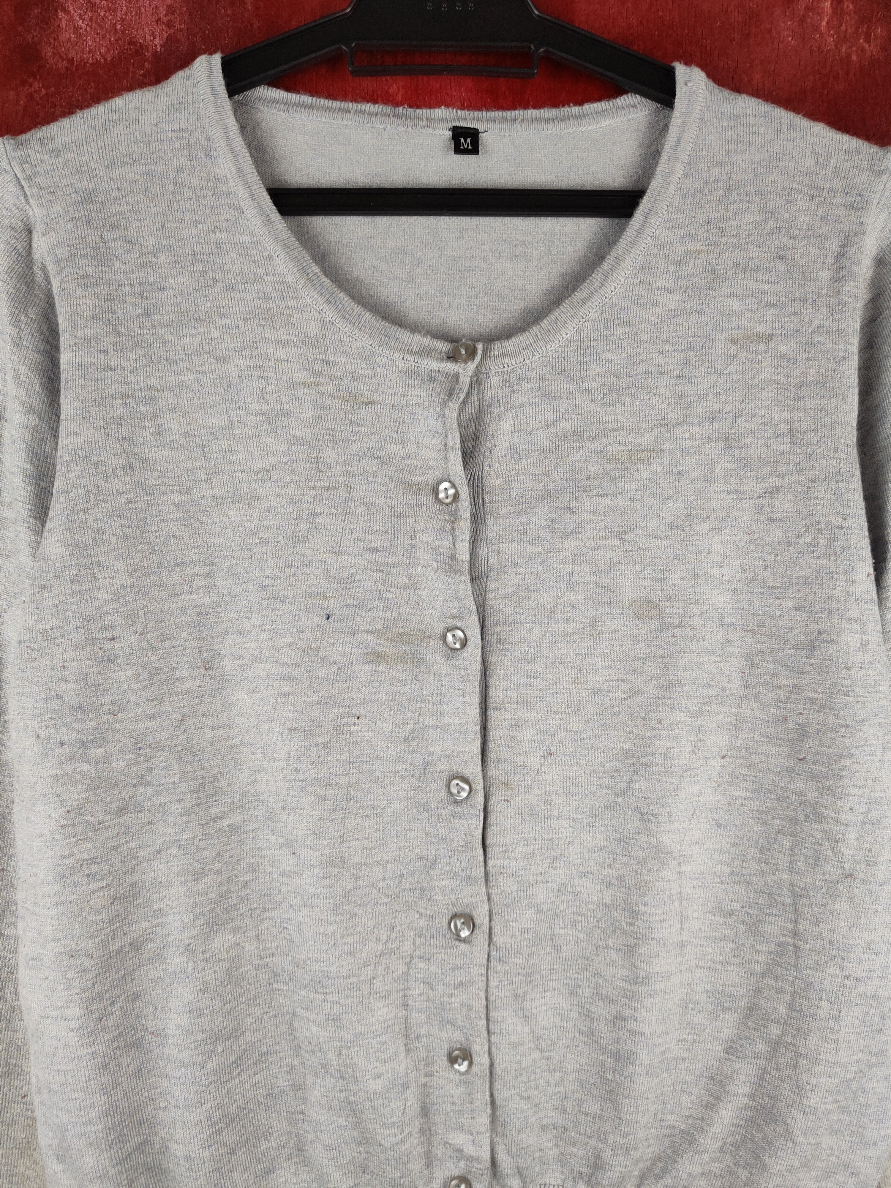 Japanese Brand Japanese Brand Gray Knitwear Cardigan #S1095 Size M / US 6-8 / IT 42-44 - 2 Thumbnail