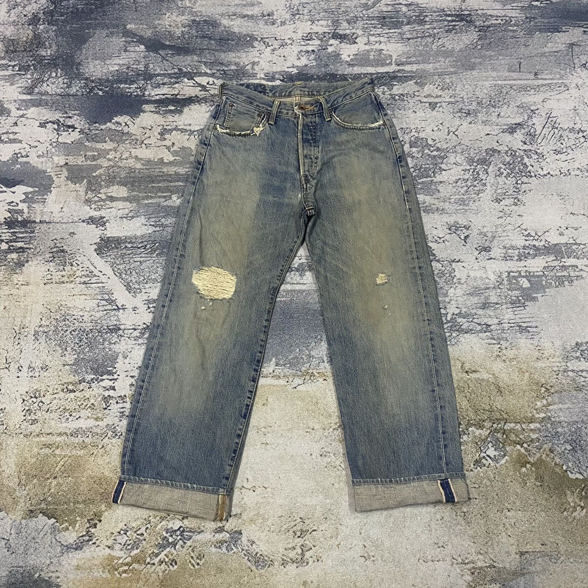 image of Stealsvintage Japanese Edwin 505X Selvedge Denim Jeans in Faded Washed, Men's (Size 27)