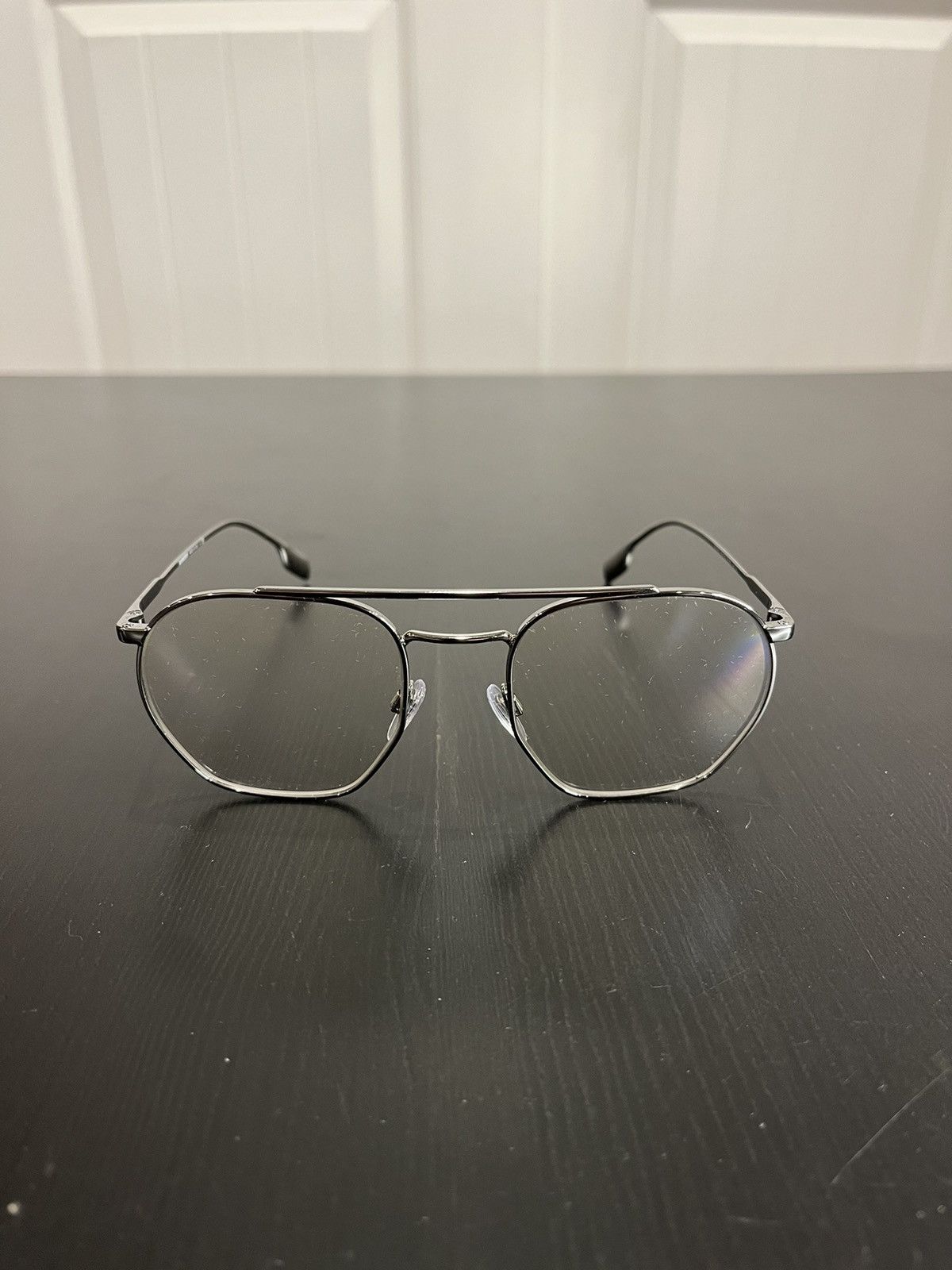 image of Burberry Sunglasses in Silver, Men's