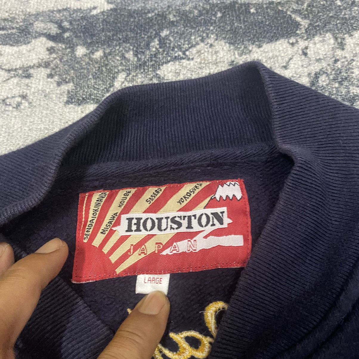 Japanese Brand Vintage Japanese Houston Embroidery Tiger Sukajan Sweater Size US M / EU 48-50 / 2 - 11 Thumbnail