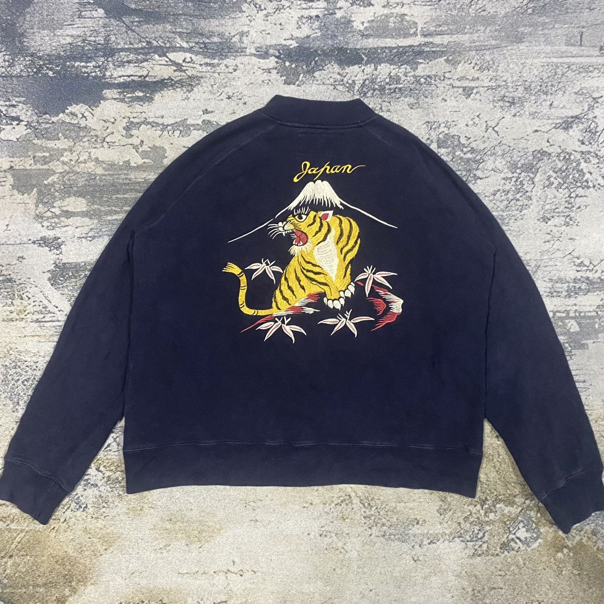 Japanese Brand Vintage Japanese Houston Embroidery Tiger Sukajan Sweater Size US M / EU 48-50 / 2 - 2 Thumbnail