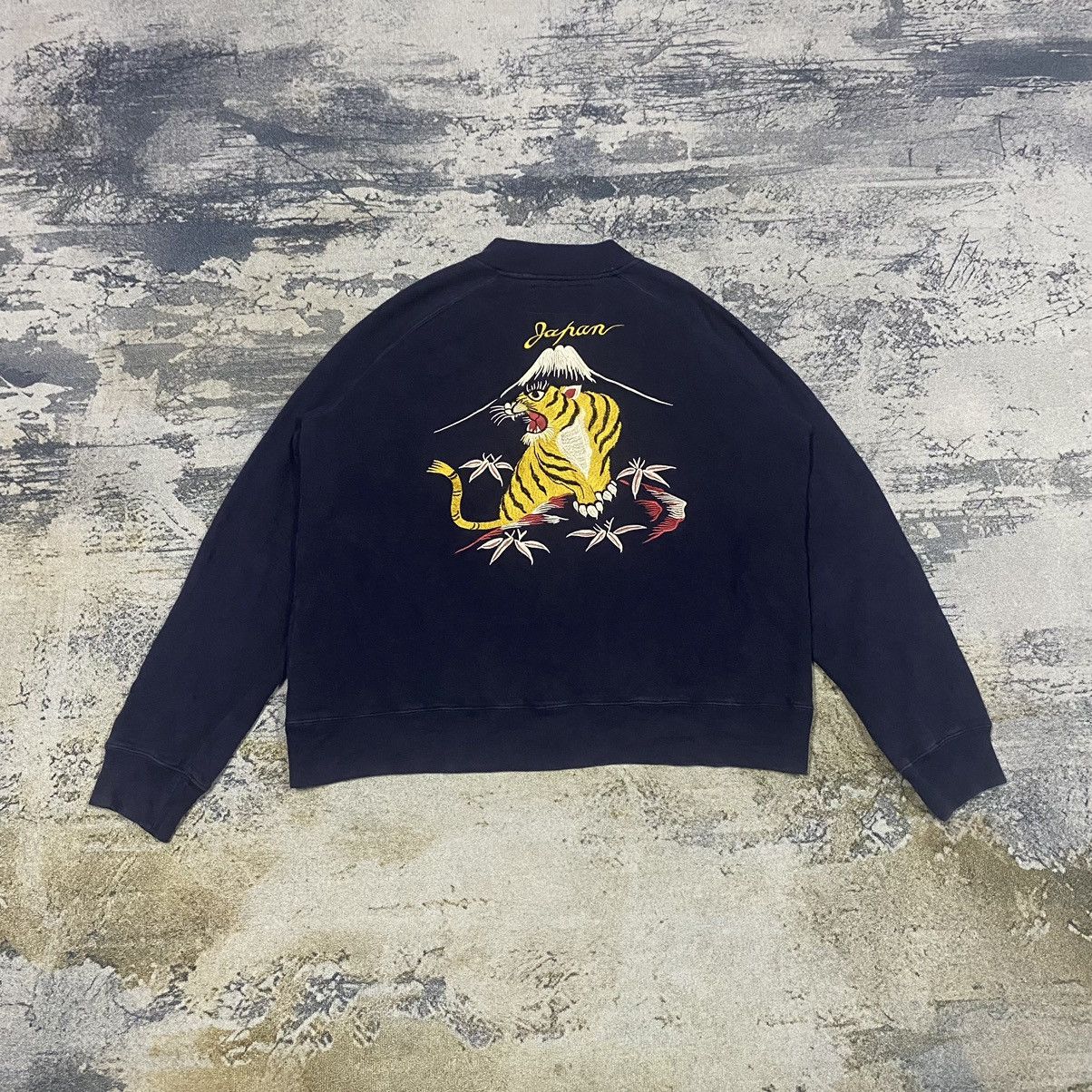Japanese Brand Vintage Japanese Houston Embroidery Tiger Sukajan Sweater Size US M / EU 48-50 / 2 - 1 Thumbnail