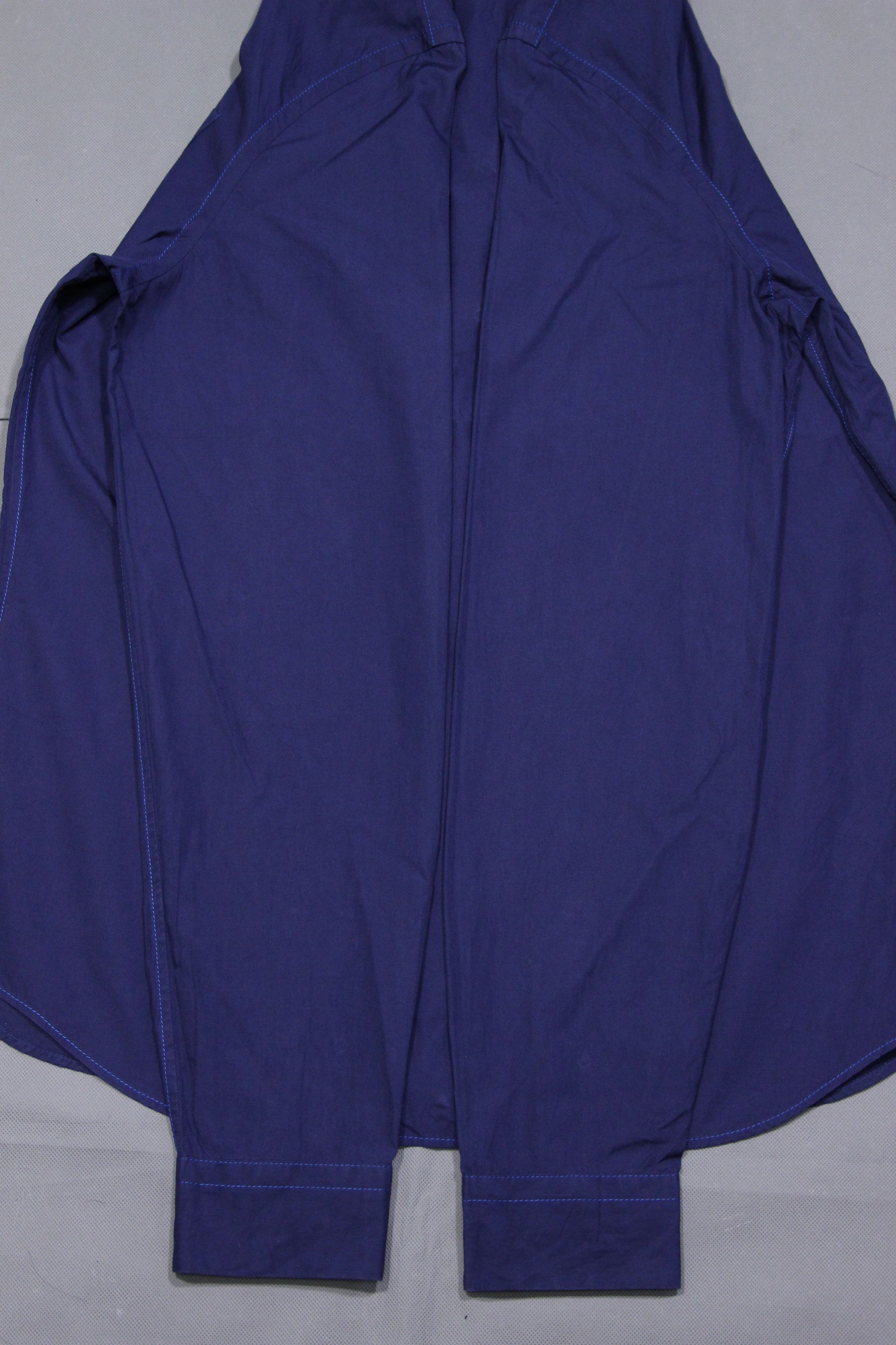 Prada Cotton Poplin Shirt Navy Size US M / EU 48-50 / 2 - 8 Thumbnail