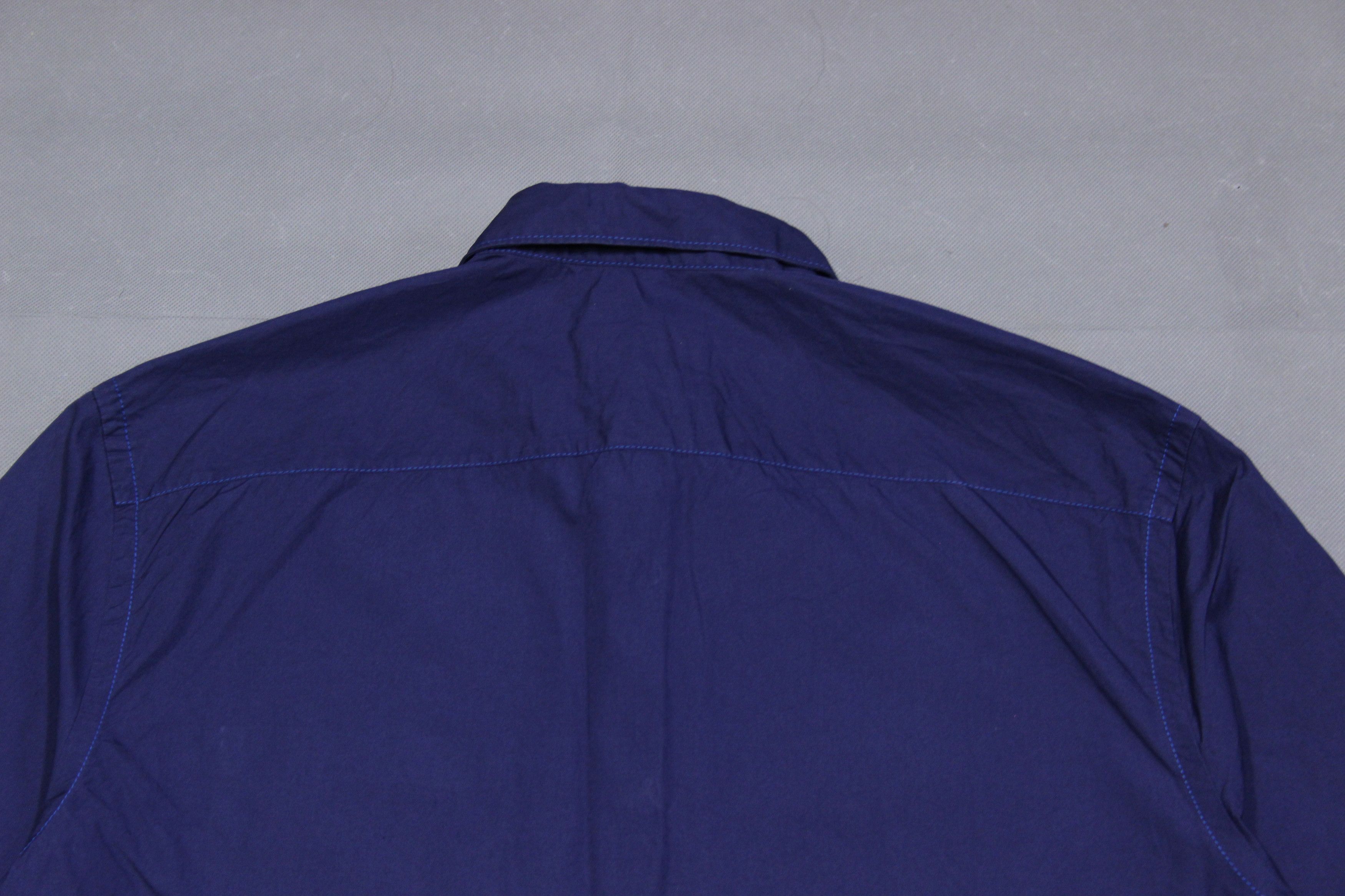 Prada Cotton Poplin Shirt Navy Size US M / EU 48-50 / 2 - 6 Thumbnail
