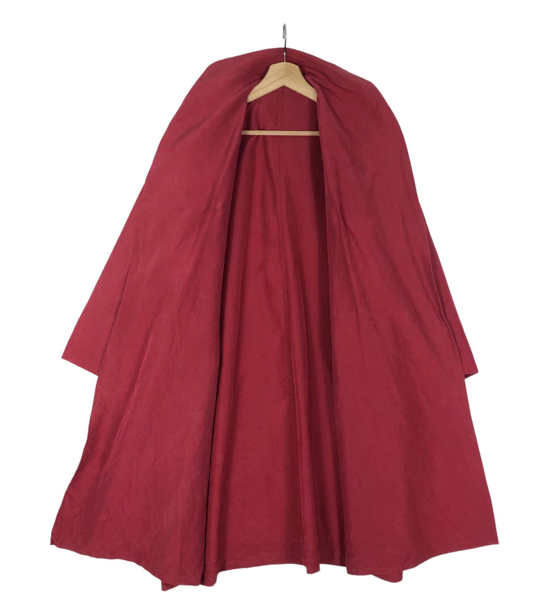 Dior RARE🔥VINTAGE 90’S DIOR RUNWAY RED BUTTONLESS LIGHT COAT Size L / US 10 / IT 46 - 3 Thumbnail