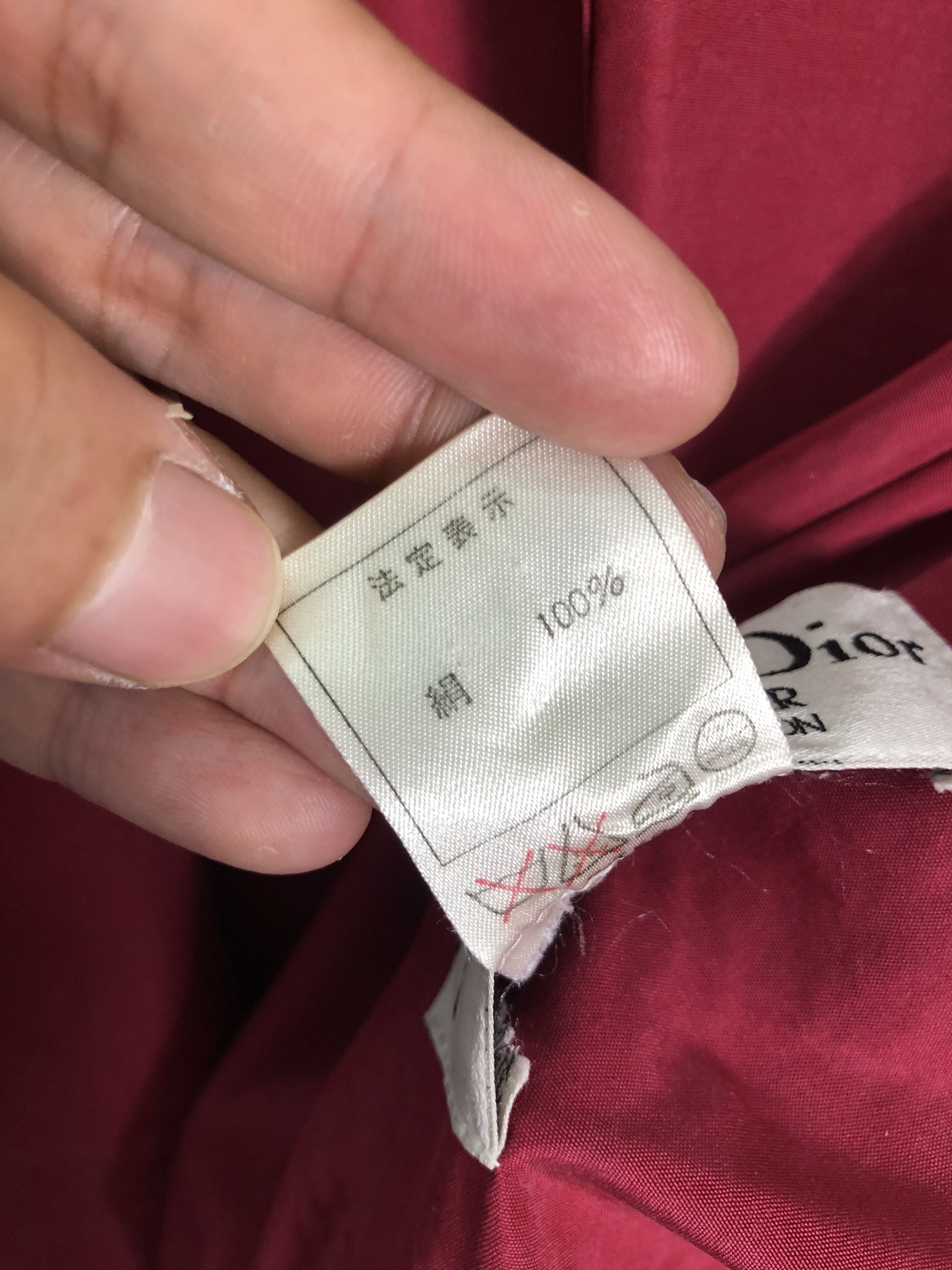 Dior RARE🔥VINTAGE 90’S DIOR RUNWAY RED BUTTONLESS LIGHT COAT Size L / US 10 / IT 46 - 14 Thumbnail