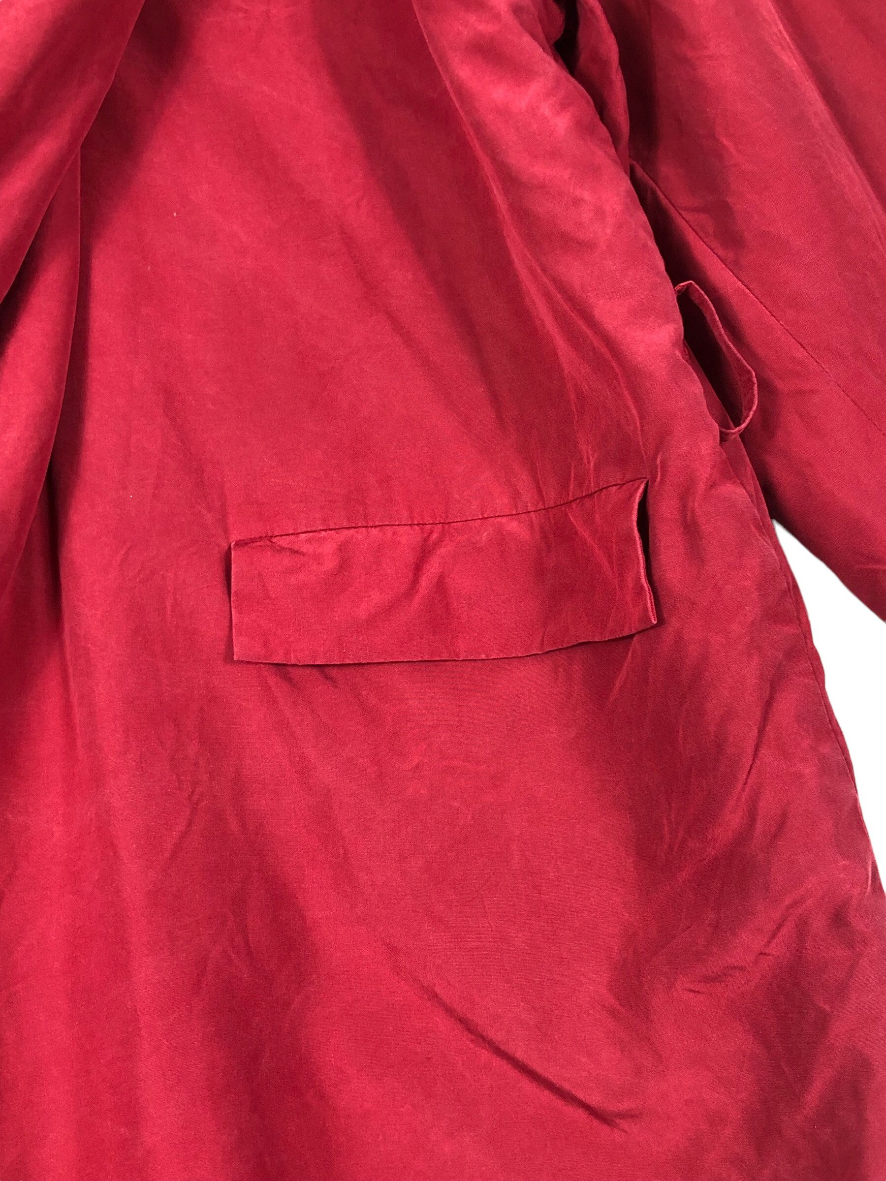 Dior RARE🔥VINTAGE 90’S DIOR RUNWAY RED BUTTONLESS LIGHT COAT Size L / US 10 / IT 46 - 6 Thumbnail