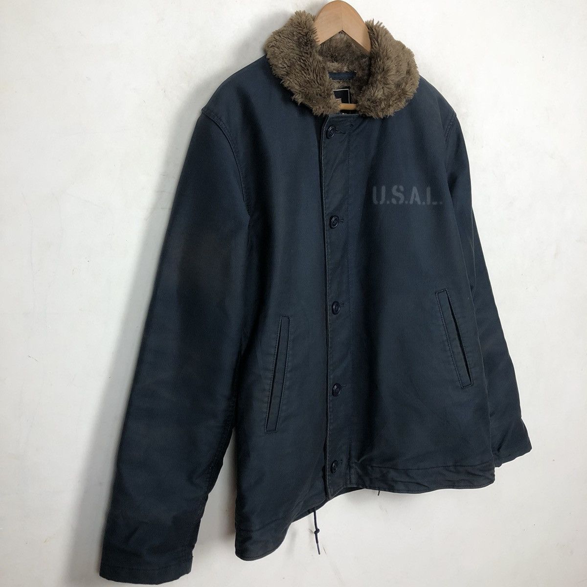 Vintage ALPHA INDUSTRIES INC. U.S.A.L INSPIRED BY BUZZ RICKSON Size US XL / EU 56 / 4 - 7 Thumbnail