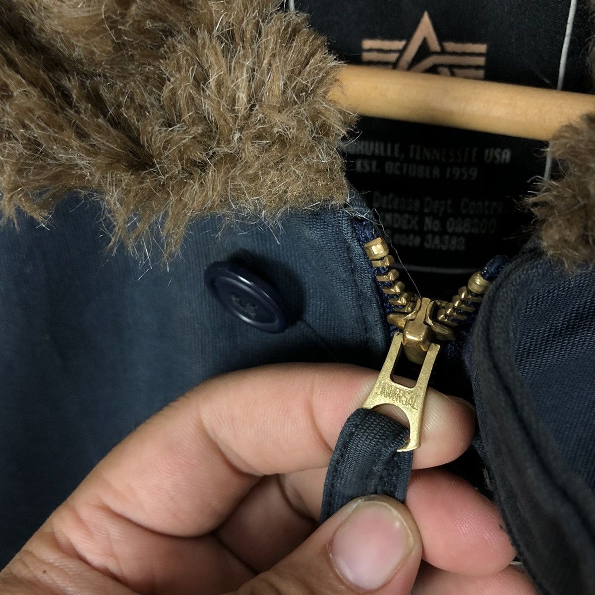 Vintage ALPHA INDUSTRIES INC. U.S.A.L INSPIRED BY BUZZ RICKSON Size US XL / EU 56 / 4 - 11 Thumbnail