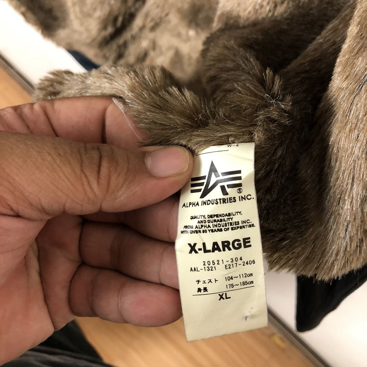 Vintage ALPHA INDUSTRIES INC. U.S.A.L INSPIRED BY BUZZ RICKSON Size US XL / EU 56 / 4 - 14 Thumbnail
