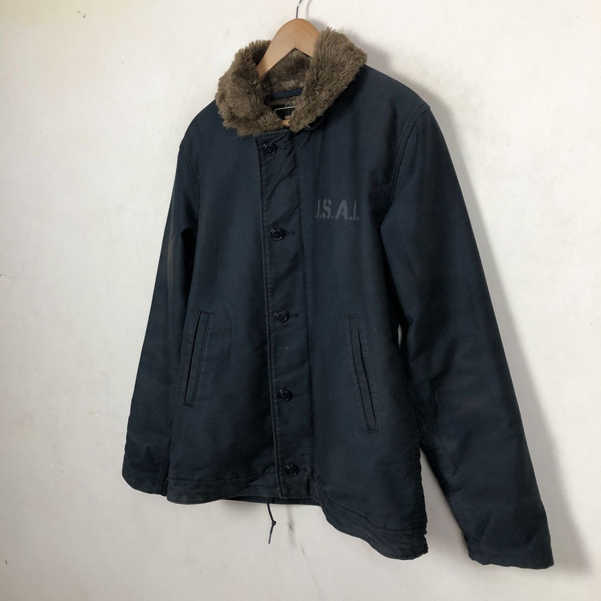 Vintage ALPHA INDUSTRIES INC. U.S.A.L INSPIRED BY BUZZ RICKSON Size US XL / EU 56 / 4 - 4 Thumbnail