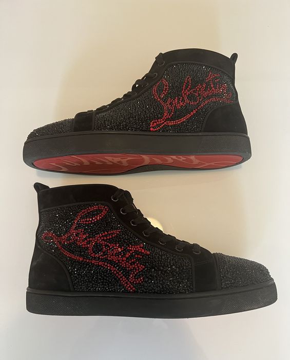 Basket louboutin paillette hot sale