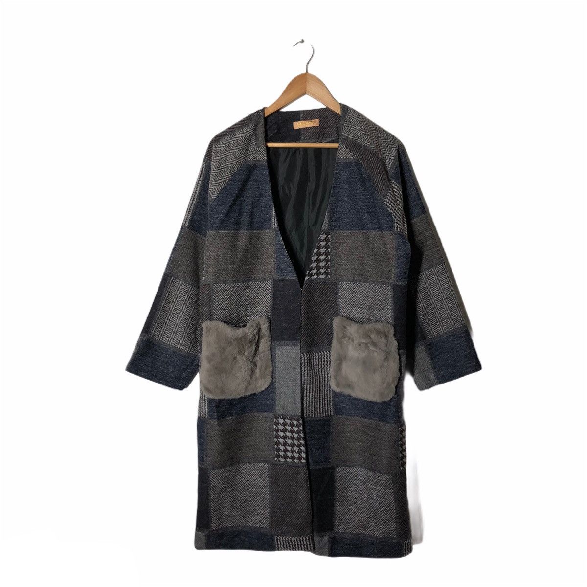 Japanese Brand MASSIVE Long Jacket Patch Work Inspired by Kapital Japan Size US M / EU 48-50 / 2 - 1 Thumbnail