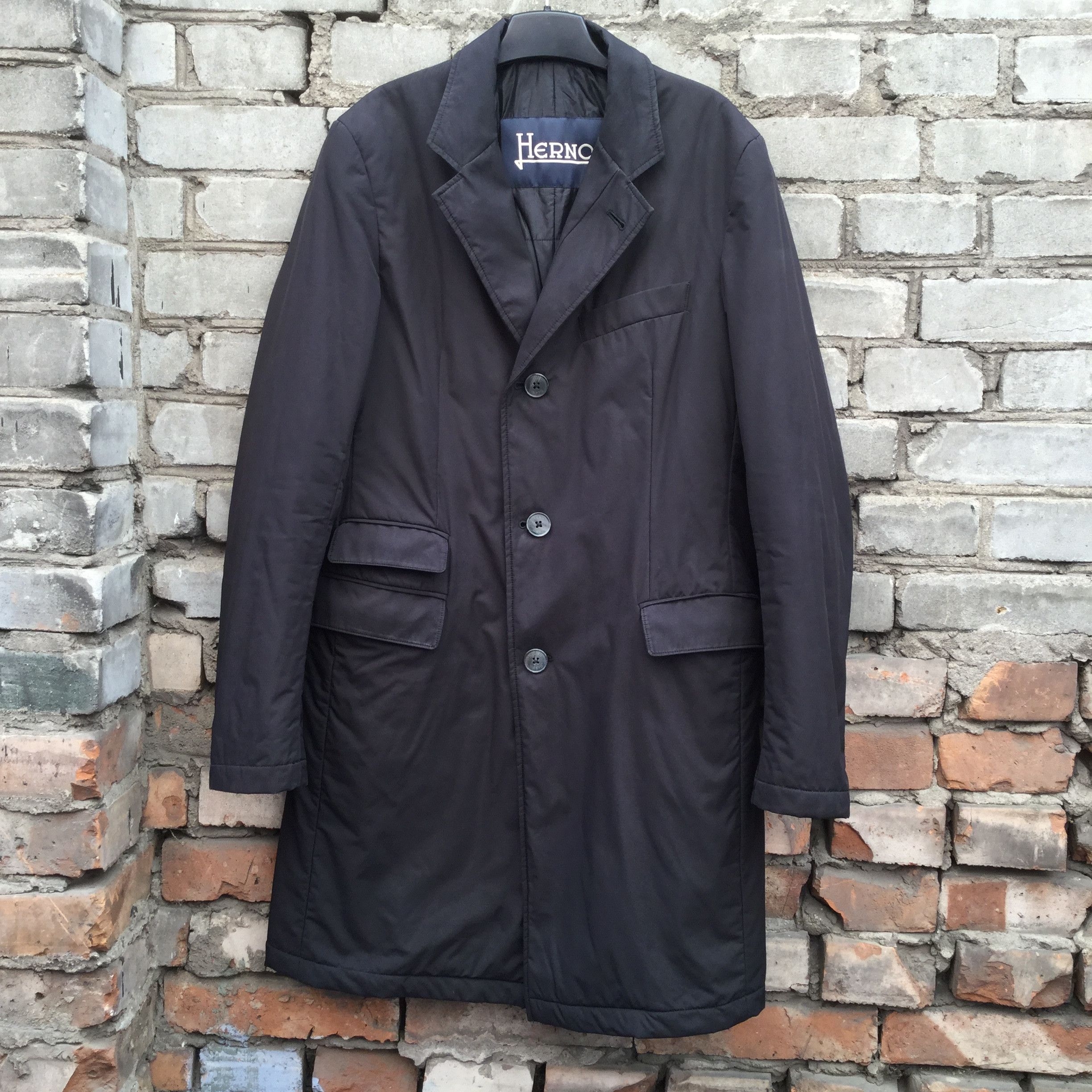 Herno Black trench coat.Like Saint Laurent or Dior Size US S / EU 44-46 / 1 - 2 Thumbnail
