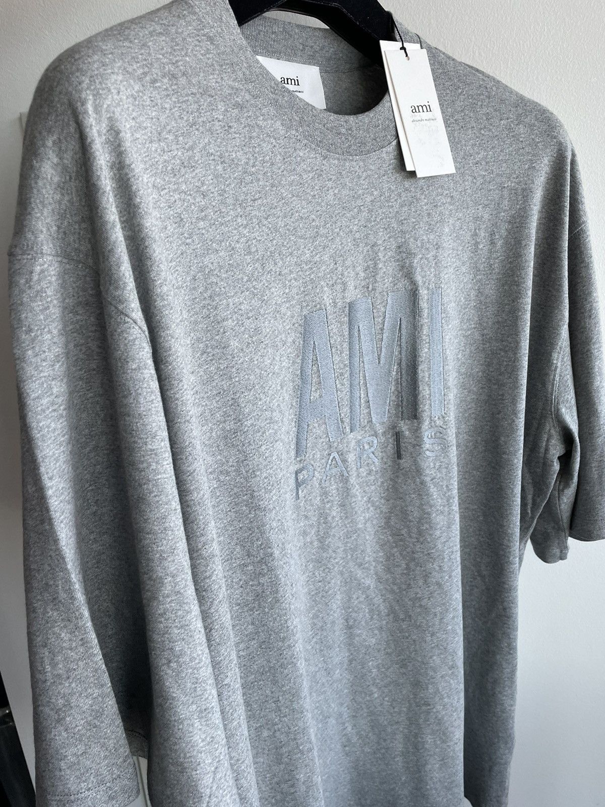 AMI Rare Brand New Runway AMI Paris Embroidery Logo Tee T-shirt Size US XXL / EU 58 / 5 - 17 Thumbnail