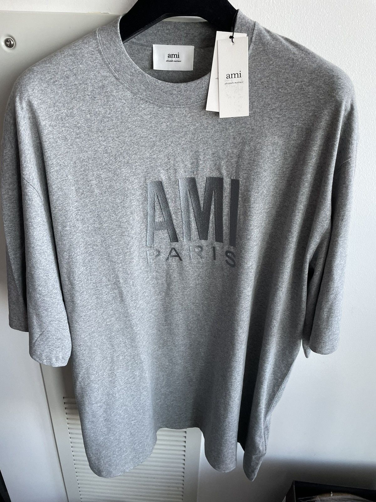 AMI Rare Brand New Runway AMI Paris Embroidery Logo Tee T-shirt Size US XXL / EU 58 / 5 - 10 Thumbnail