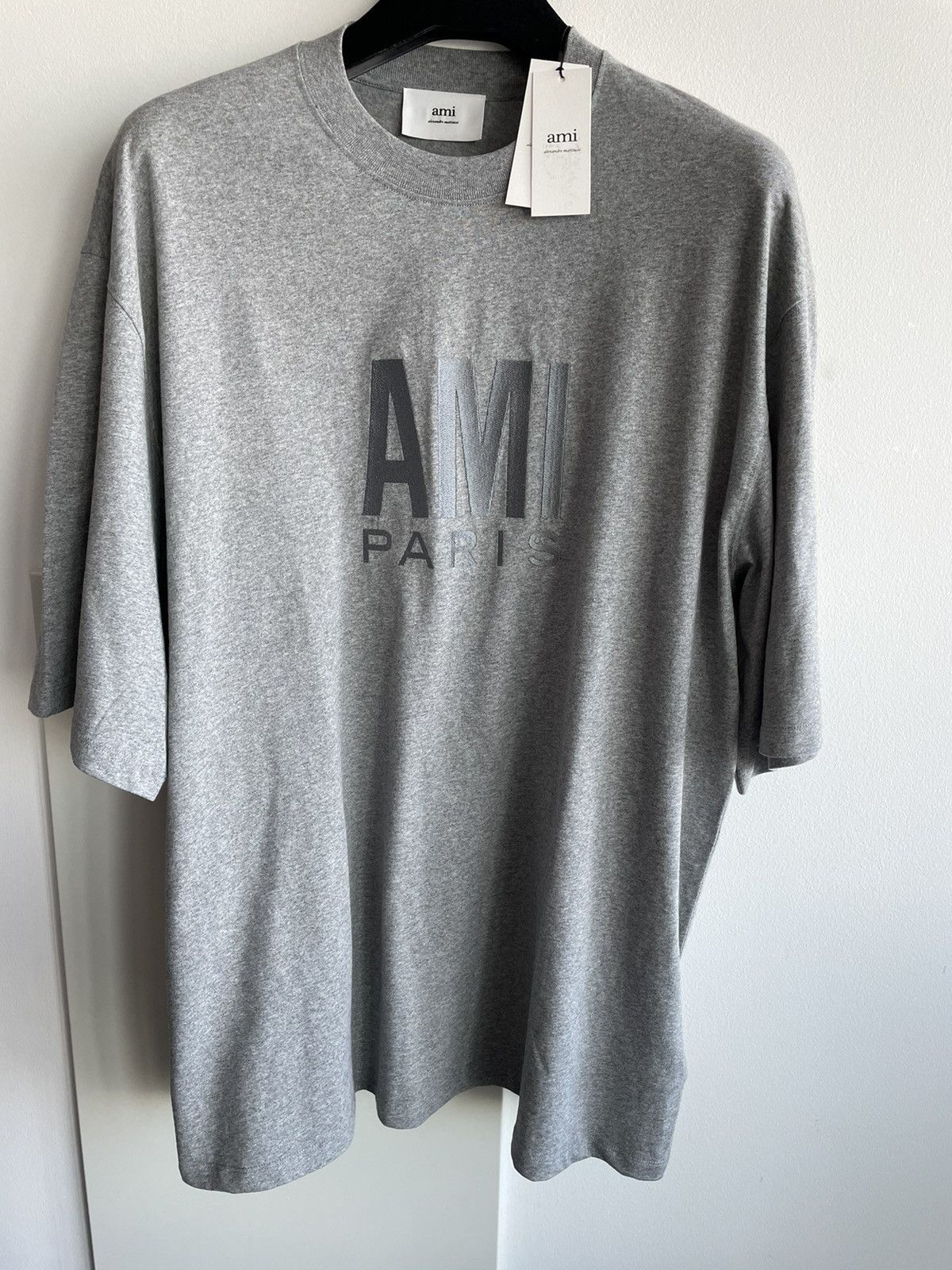 AMI Rare Brand New Runway AMI Paris Embroidery Logo Tee T-shirt Size US XXL / EU 58 / 5 - 1 Thumbnail