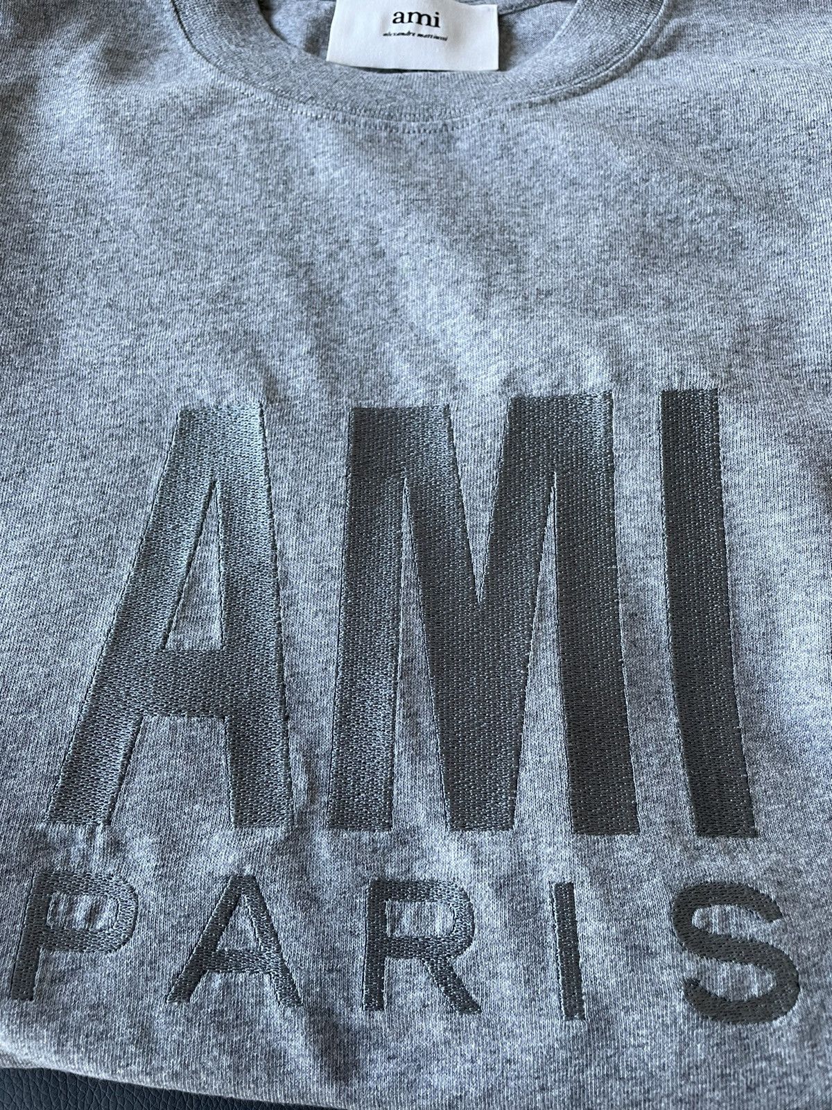 AMI Rare Brand New Runway AMI Paris Embroidery Logo Tee T-shirt Size US XXL / EU 58 / 5 - 19 Thumbnail