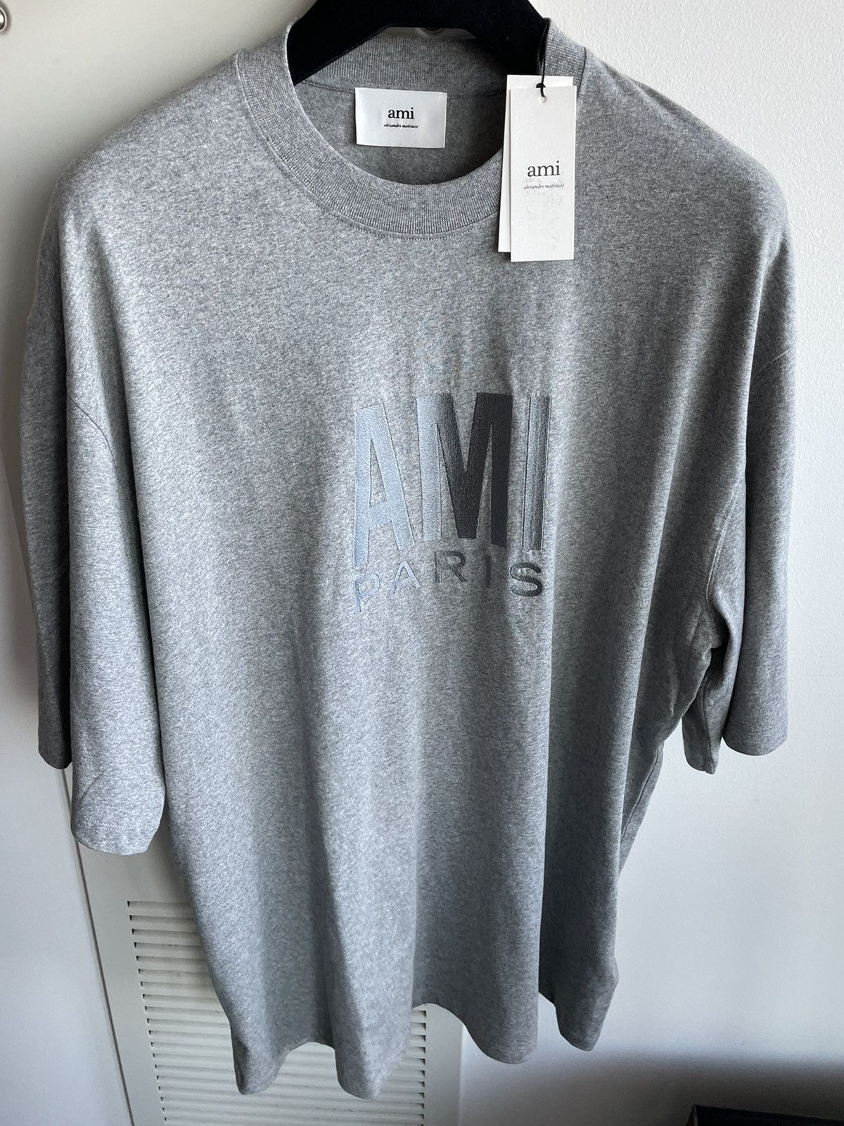 AMI Rare Brand New Runway AMI Paris Embroidery Logo Tee T-shirt Size US XXL / EU 58 / 5 - 15 Thumbnail