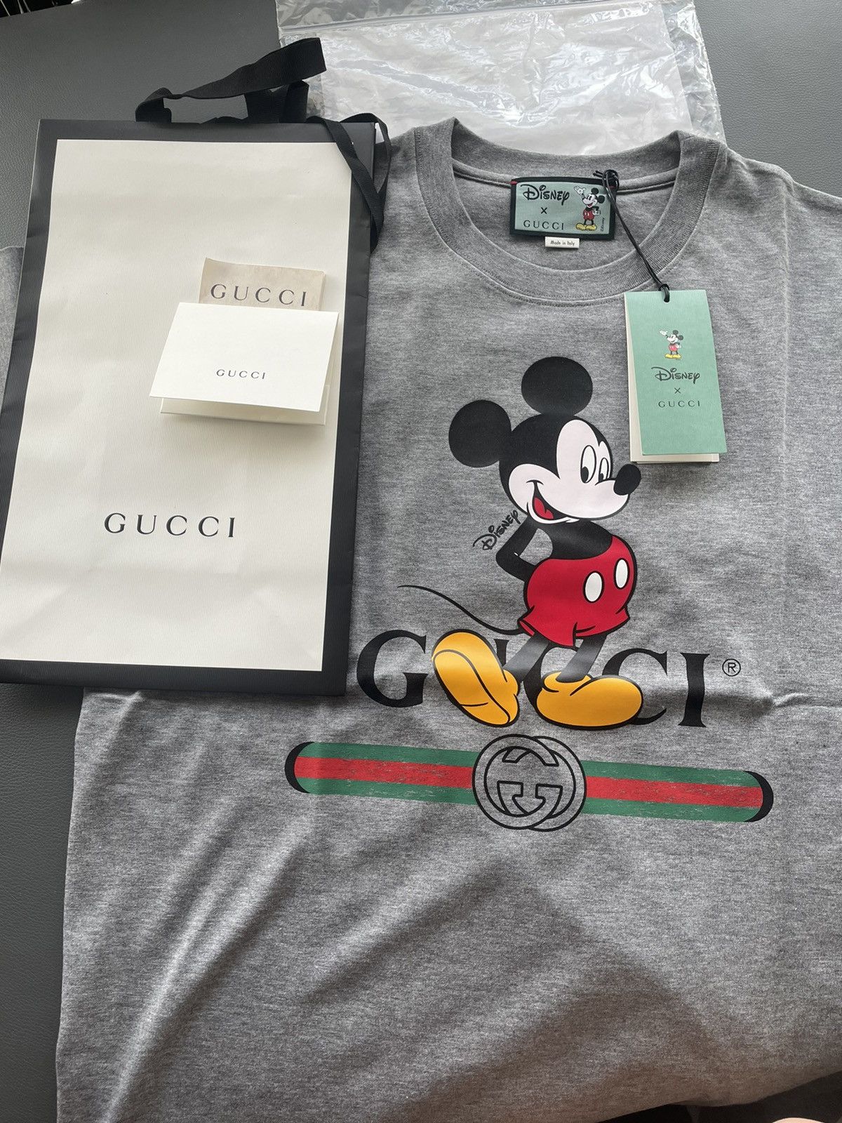 Disney Super Runway Limited Edition Oversized Gucci x Mickey Tee Size US XXL / EU 58 / 5 - 4 Thumbnail