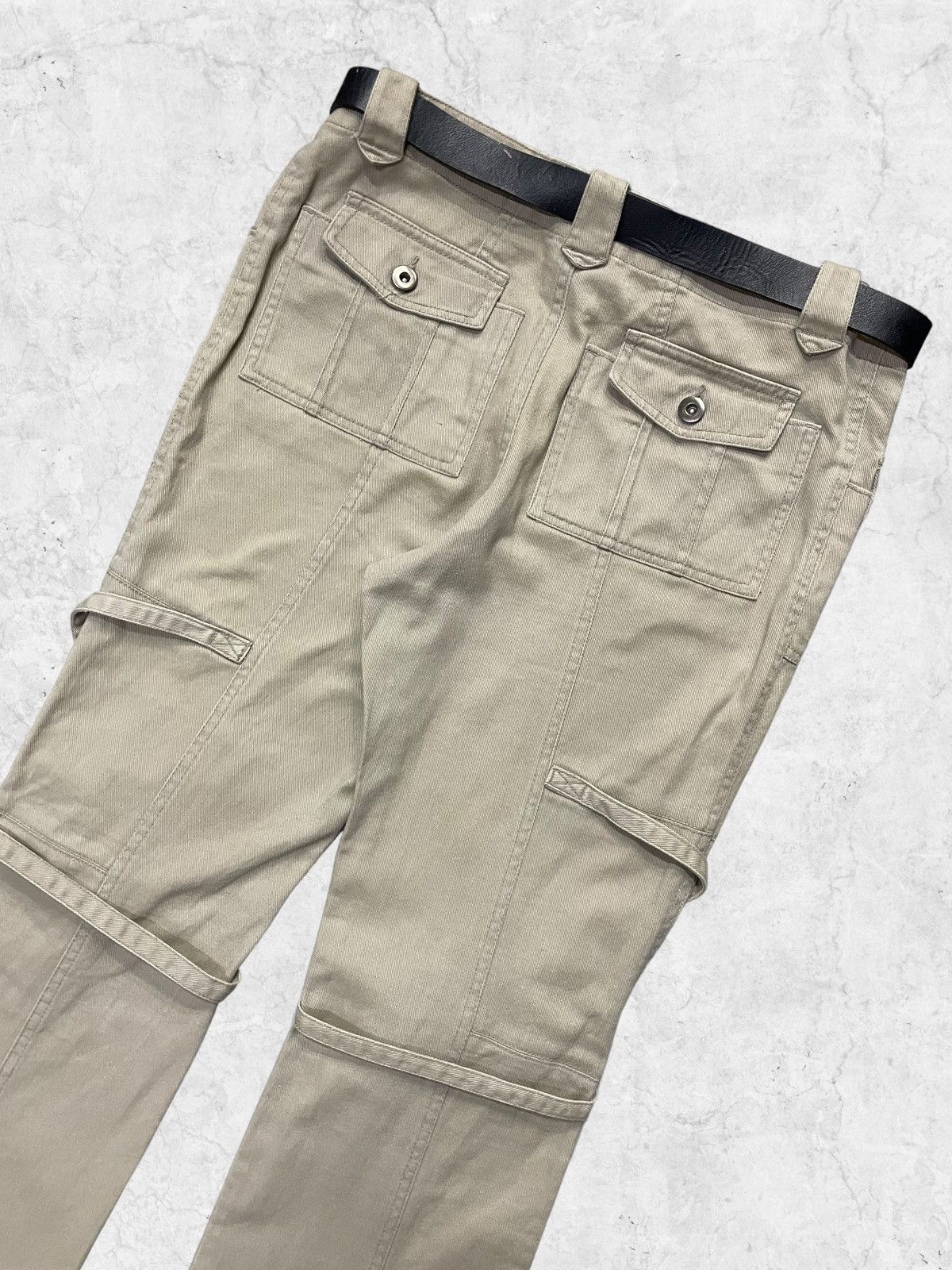 Designer × Le Grande Bleu (L.G.B.) × Tete Homme Y2K Japanese Bondage Flared Pants With Leather Belt Size US 32 / EU 48 - 11 Thumbnail