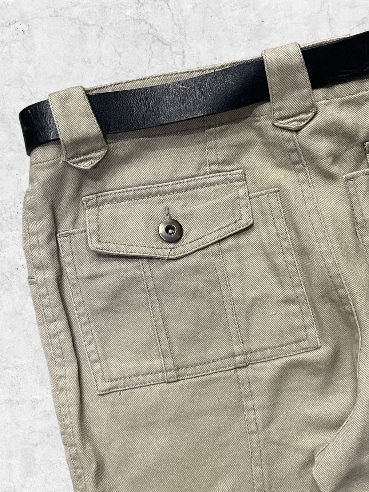 Designer × Le Grande Bleu (L.G.B.) × Tete Homme Y2K Japanese Bondage Flared Pants With Leather Belt Size US 32 / EU 48 - 12 Thumbnail