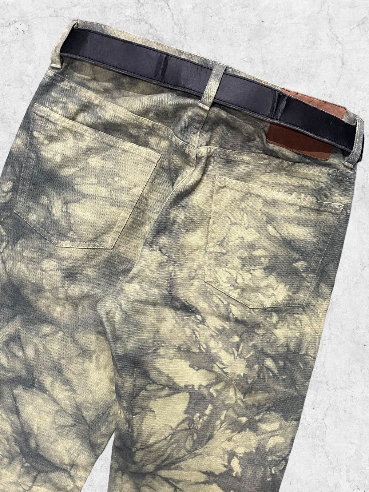 Japanese Brand × Vintage Vintage Japanese Brand Cloud Wash loose Fit Jeans With Belt Size US 28 / EU 44 - 9 Thumbnail