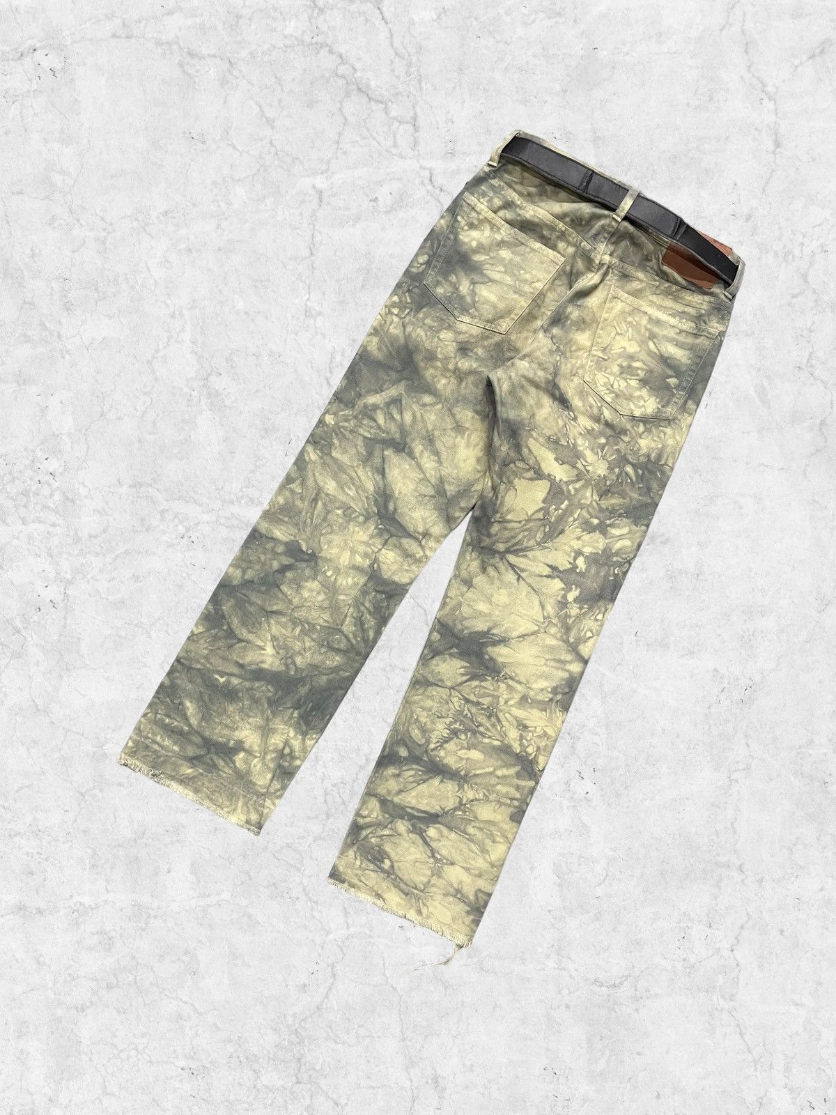 Japanese Brand × Vintage Vintage Japanese Brand Cloud Wash loose Fit Jeans With Belt Size US 28 / EU 44 - 8 Thumbnail